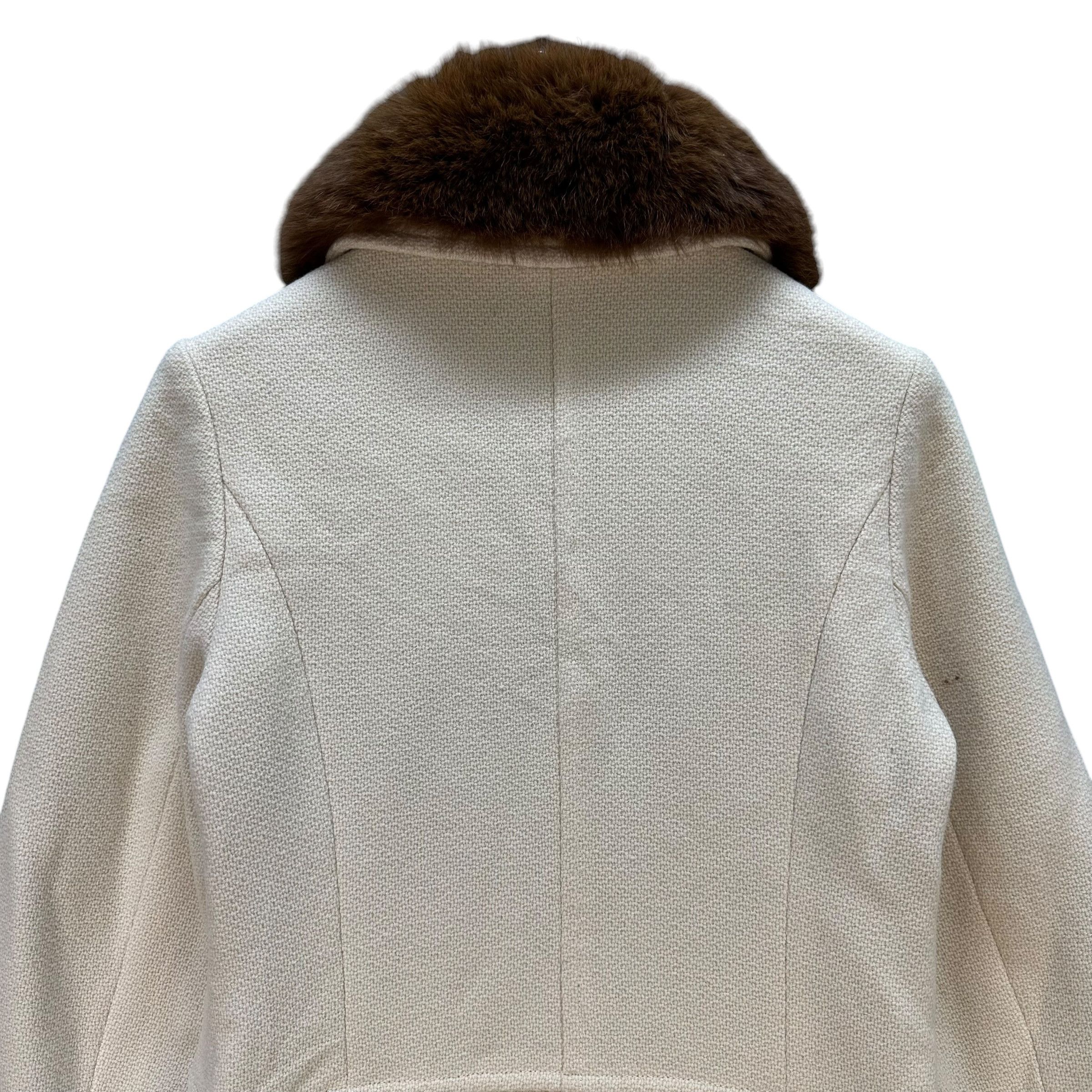 Japanese Brand IENA Fur Shawl Overcoat Long Coat #A68-1632 Size S / US 4 / IT 40 - 14 Thumbnail