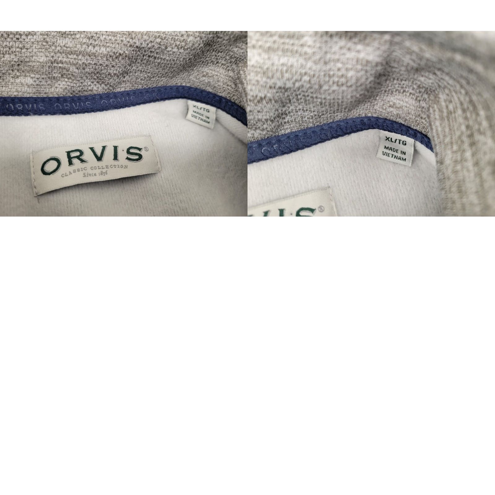 Orvis Orvis Jacket Mens XL Gray Full Zip Fleece Lined Long Sleeve Outdoors Size US XL / EU 56 / 4 - 8 Thumbnail