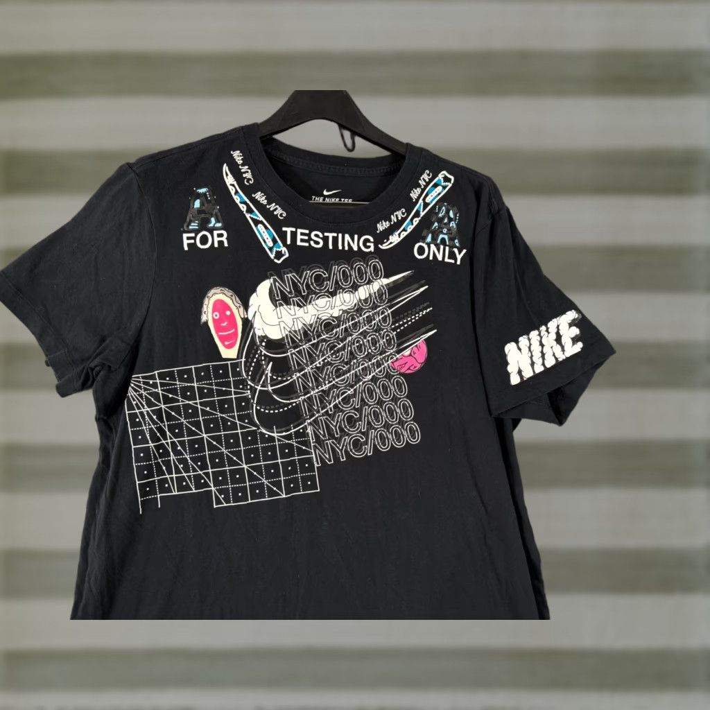 Nike VINTAGE Nike T-Shirt Mens XL Black House Of Innovation NYC Graphic Print Short Sleeve Size US XL / EU 56 / 4 - 1 Thumbnail