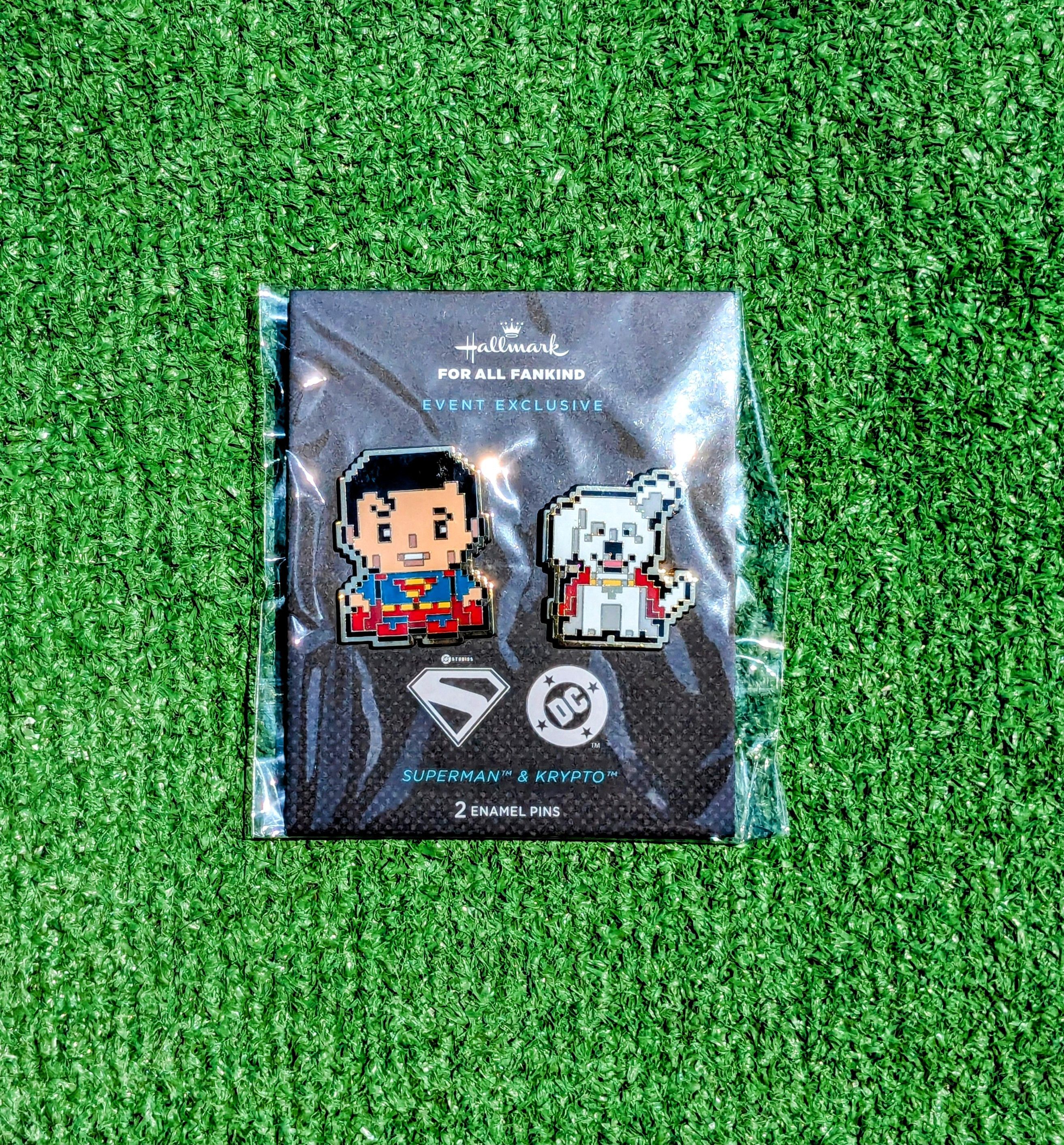 Other Hallmark Superman & Krypto PXL8 Pin Set SDCC 2025 Comic-Con Size ONE SIZE - 2 Thumbnail