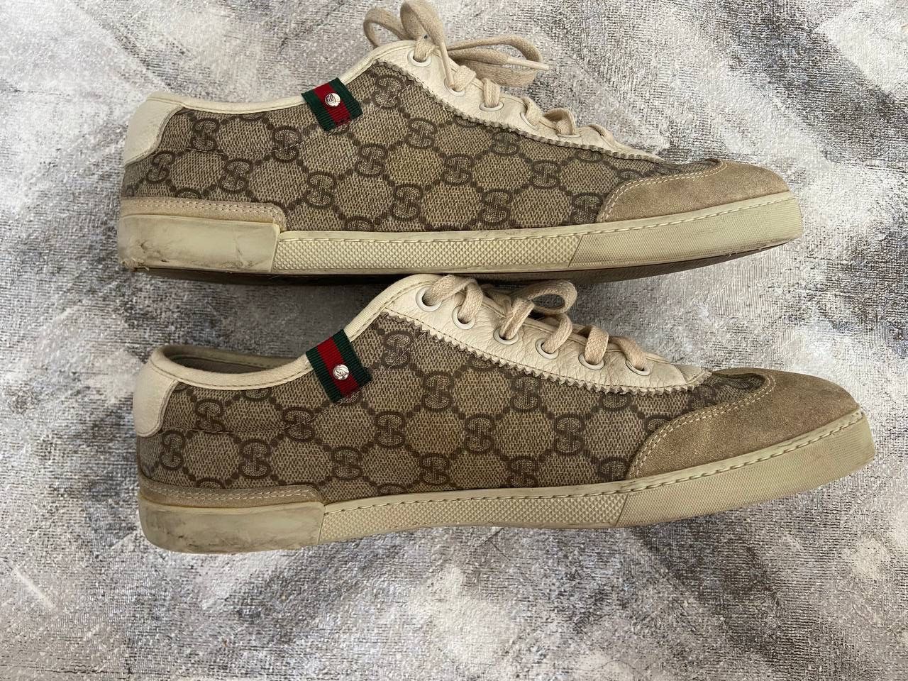 Gucci Gucci Monogram Print Leather Low Top Sneakers Size US 9 / EU 42 - 6 Thumbnail