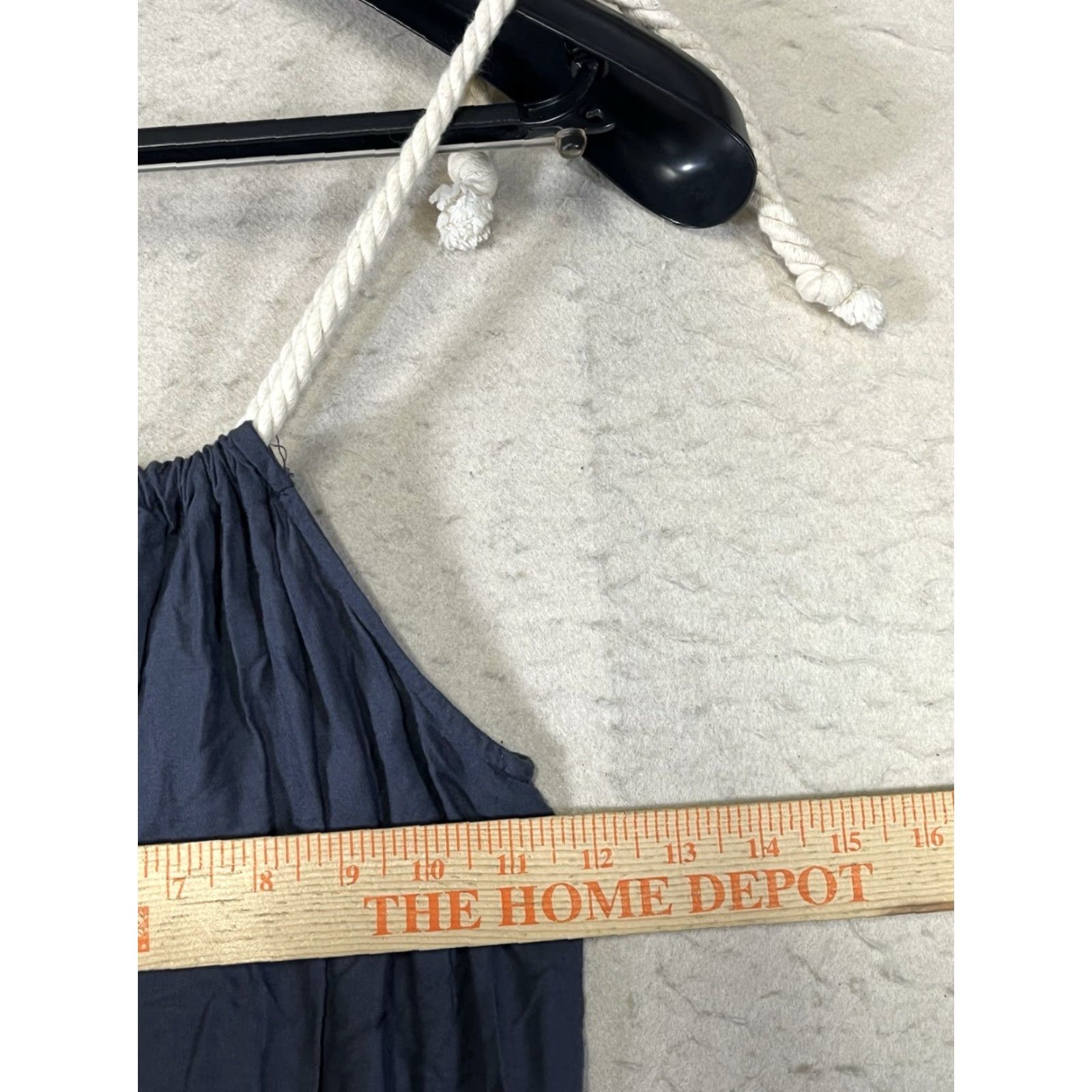 Vintage Roxy Dress Sundress XS Blue Cord Straps Sleeveless Short Casual Travel Women Regular Spring Summer Size XS / US 0-2 / IT 36-38 - 3 Thumbnail