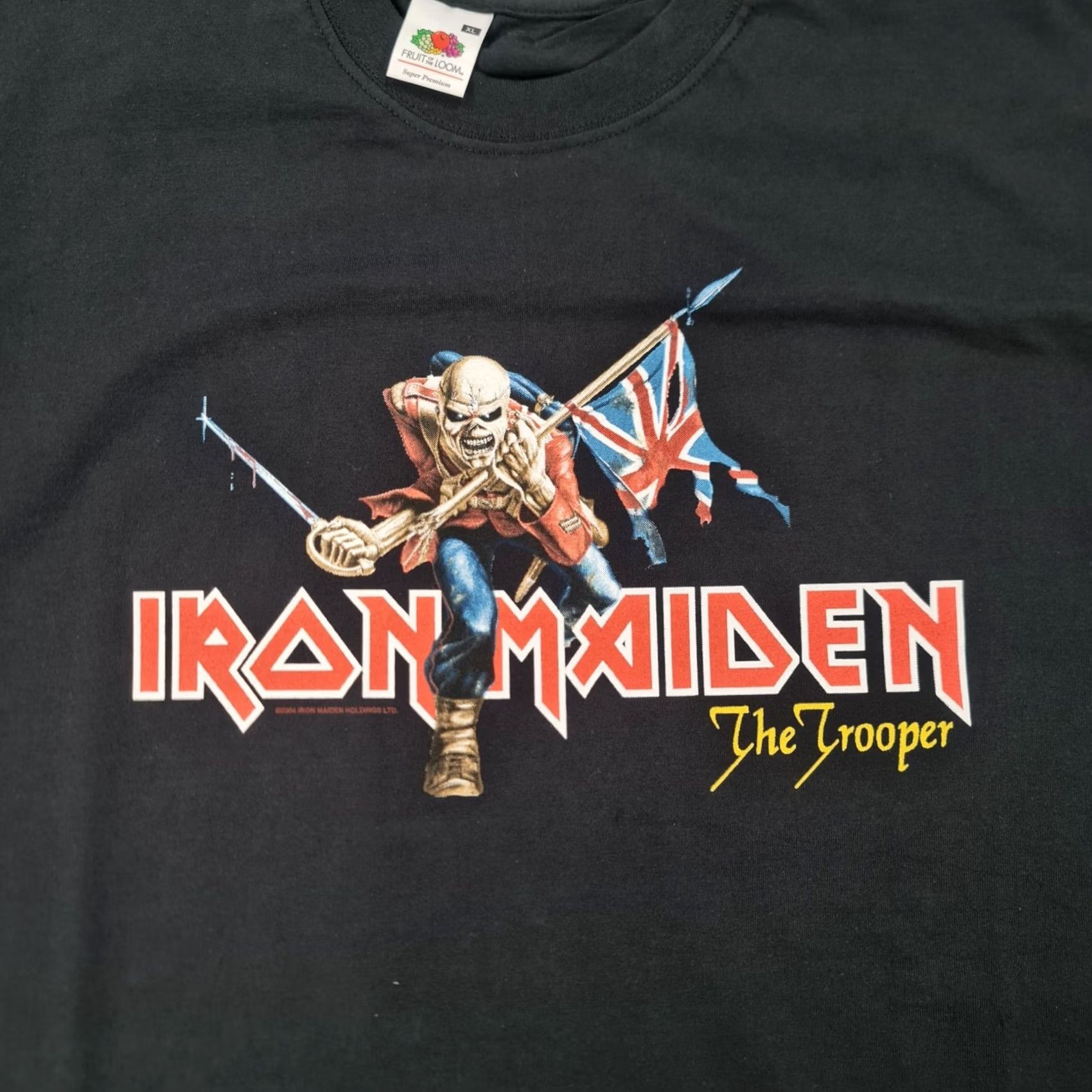 Fruit Of The Loom Fruit of the Loom Shirt Mens XL Iron Maiden Trooper Men Black Dead Stock Size US XL / EU 56 / 4 - 4 Thumbnail