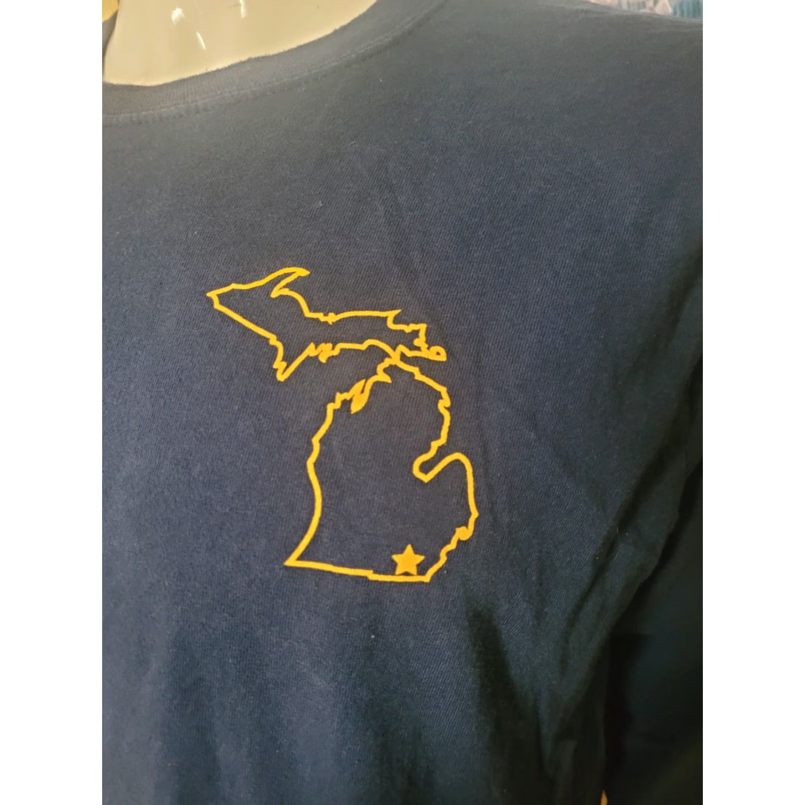 Gildan Harolds Place Brooklyn MI Long Sleeve T Shirt Large Blue Gildan Unisex Adults Bar Shirt Mens Womens Boys Girls Size US L / EU 52-54 / 3 - 2 Thumbnail