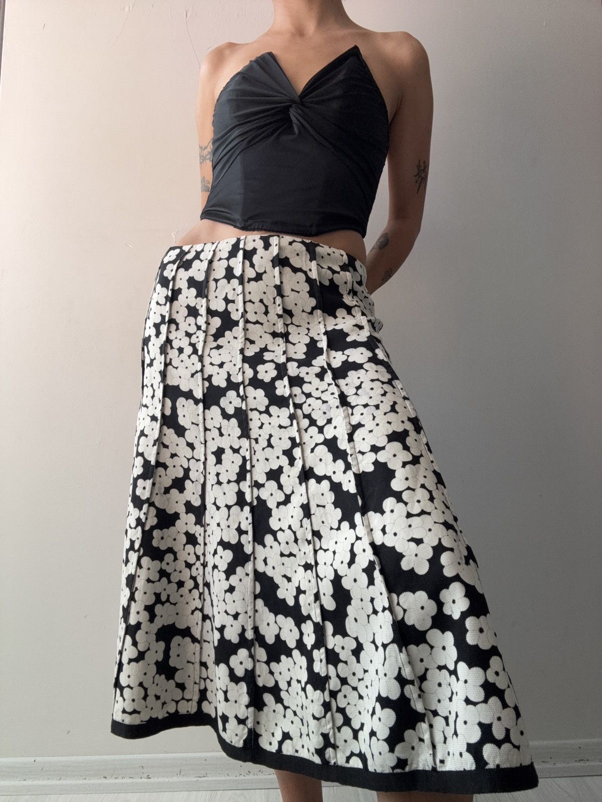 Vintage harold's silk skirt Size 28" / US 6 / IT 42 - 2 Thumbnail
