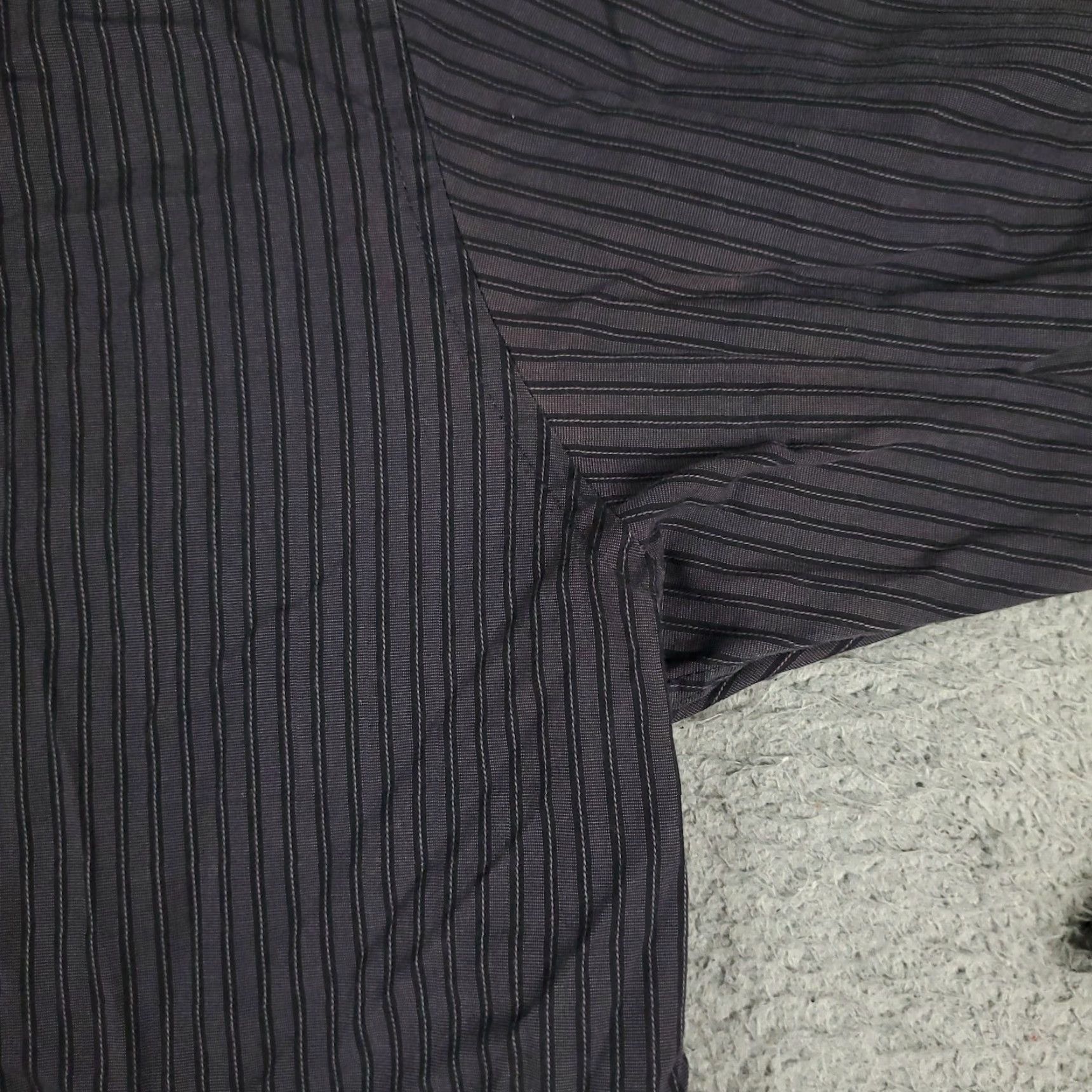 Vintage VINTAGE Jhane Barnes Shirt Mens 2XL Gray Striped Button-Up Long Sleeve Casual Business Formal Party/Cocktail Workwear Mens Size US XXL / EU 58 / 5 - 3 Thumbnail
