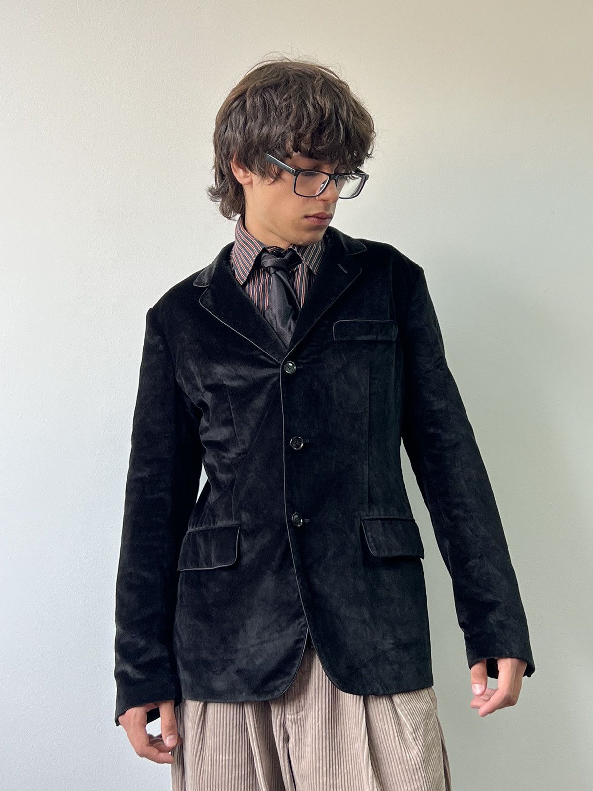 Alexander McQueen Alexander McQueen 2012 velvet tailored fit blazer jacket Size 50R - 2 Thumbnail