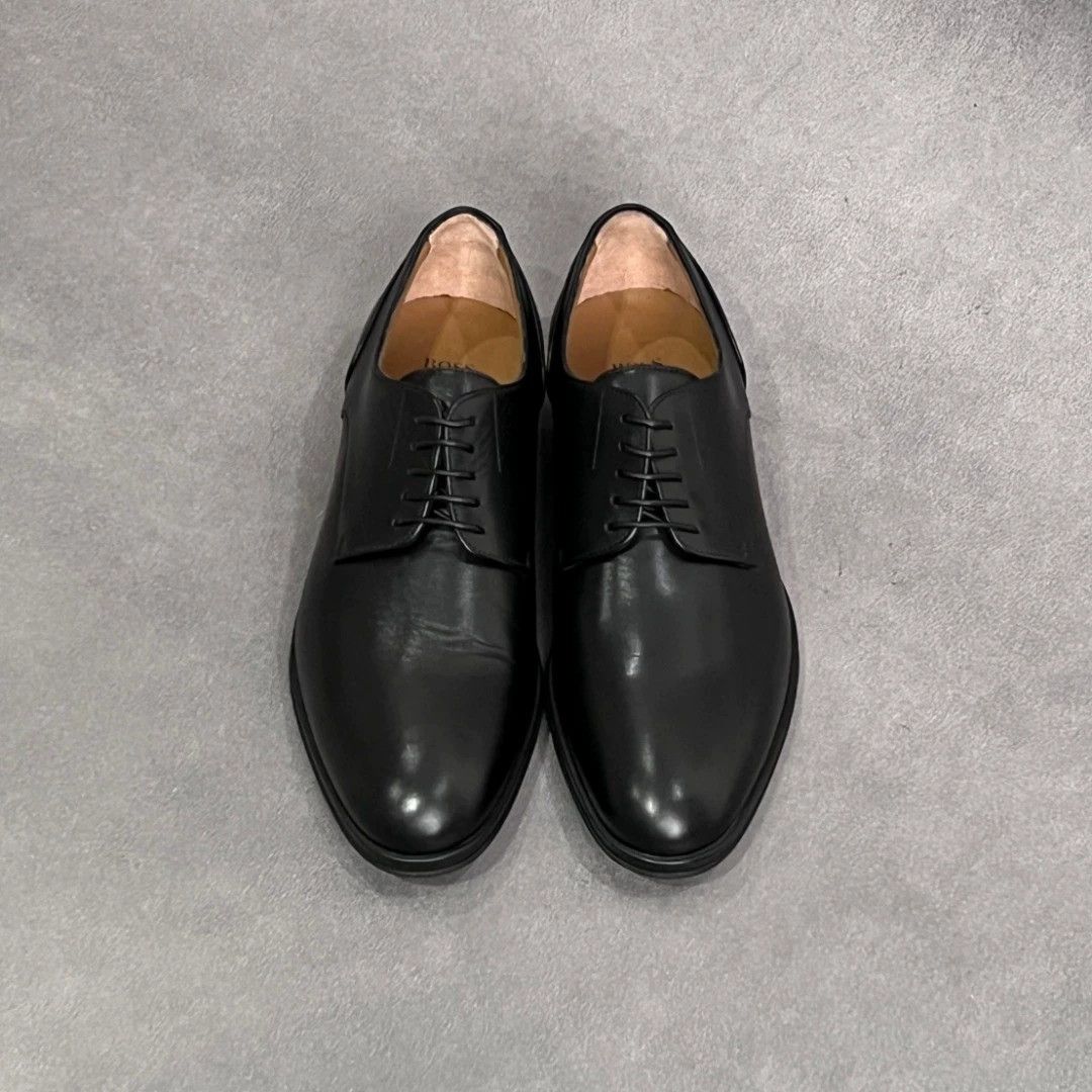 Hugo Boss HUGO BOSS Black Leather Lace-Up Dress Shoes Size US 7 / EU 40 - 1 Thumbnail