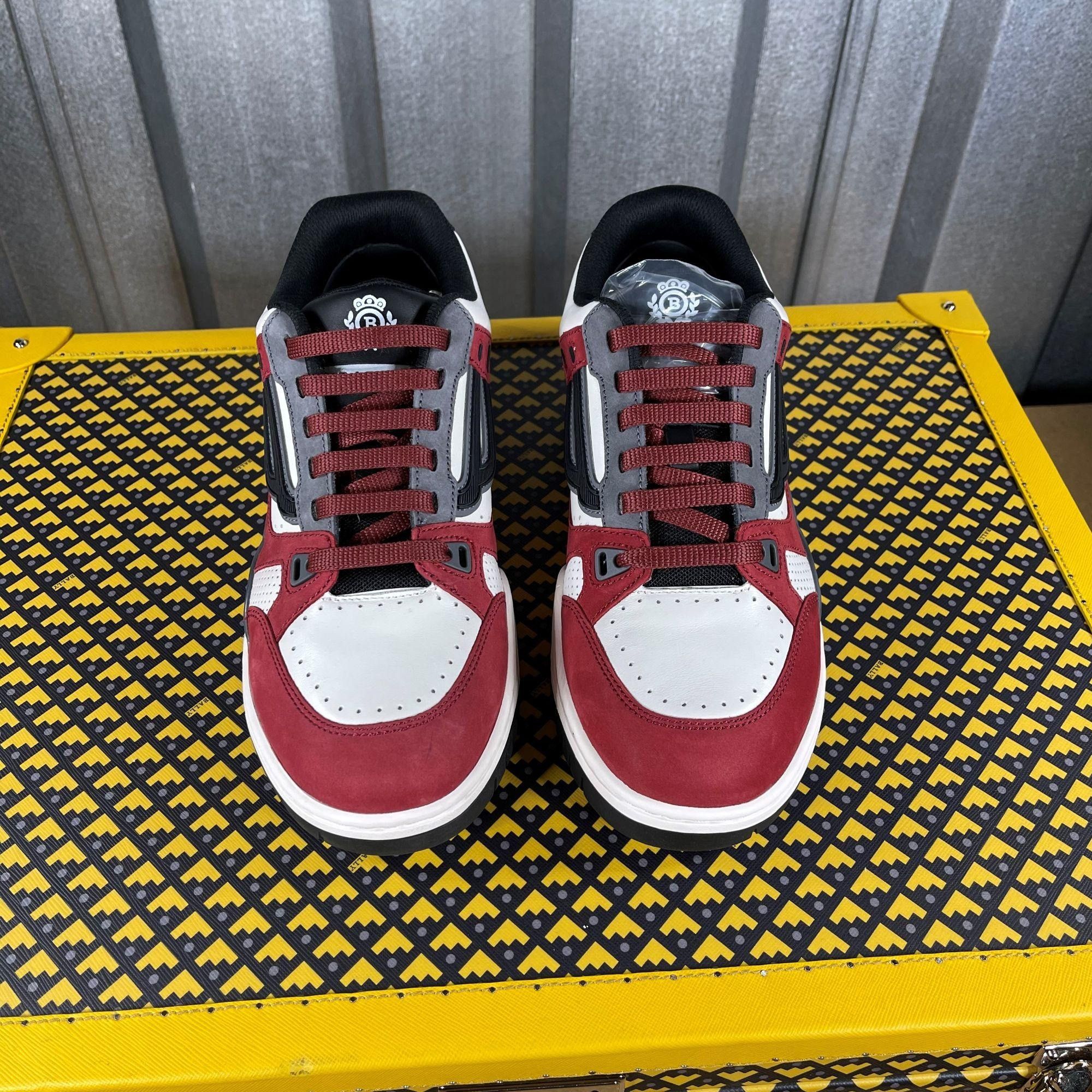 Bally Bally Kuba Red Leather Low Top Sneakers US 7 Size US 7 / EU 40 - 3 Thumbnail