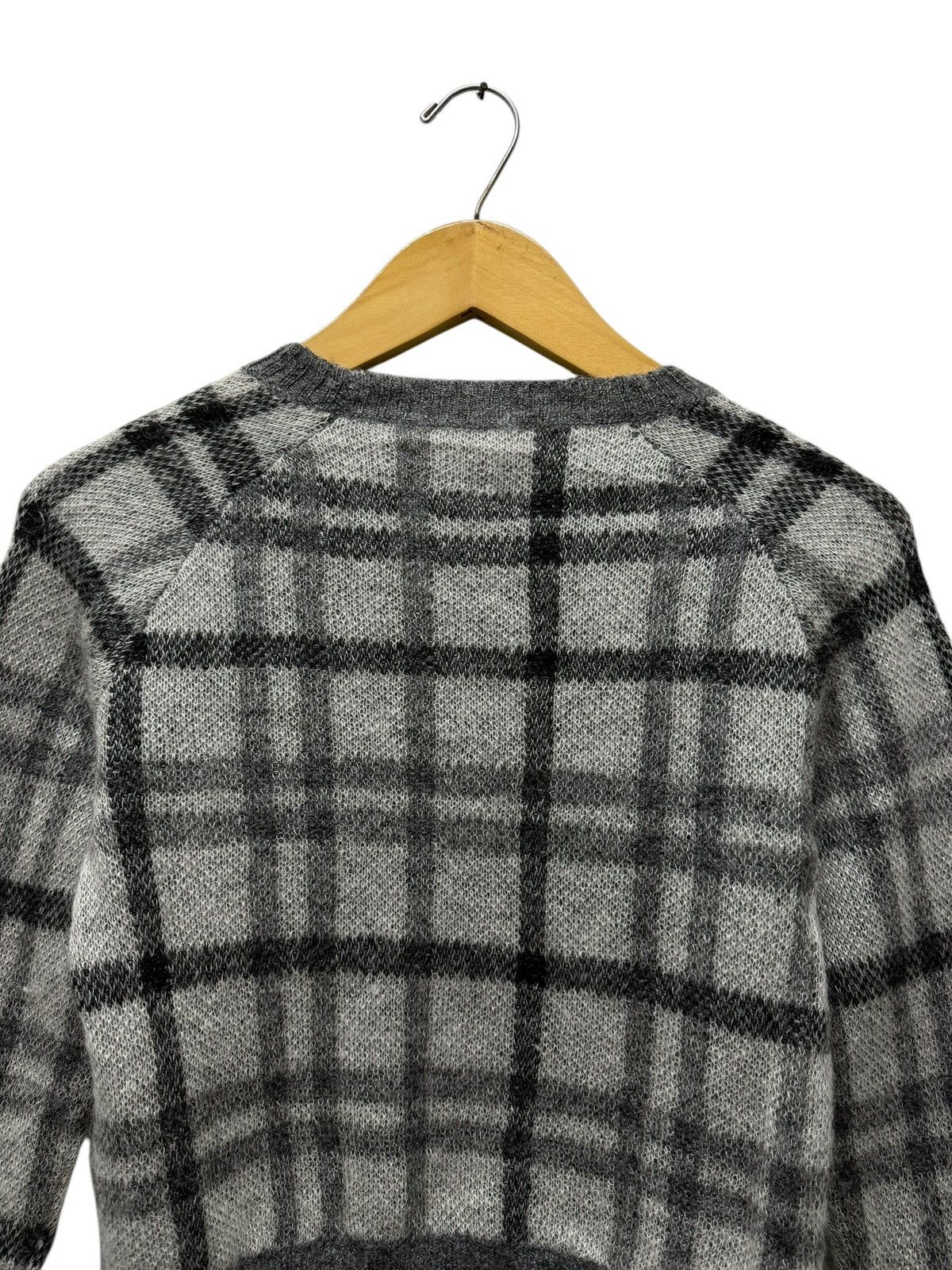 Aran Isles Knitwear Vintage Furfur Crewneck Plaid Knitwear Sweater Jumper Size XS / US 0-2 / IT 36-38 - 8 Thumbnail