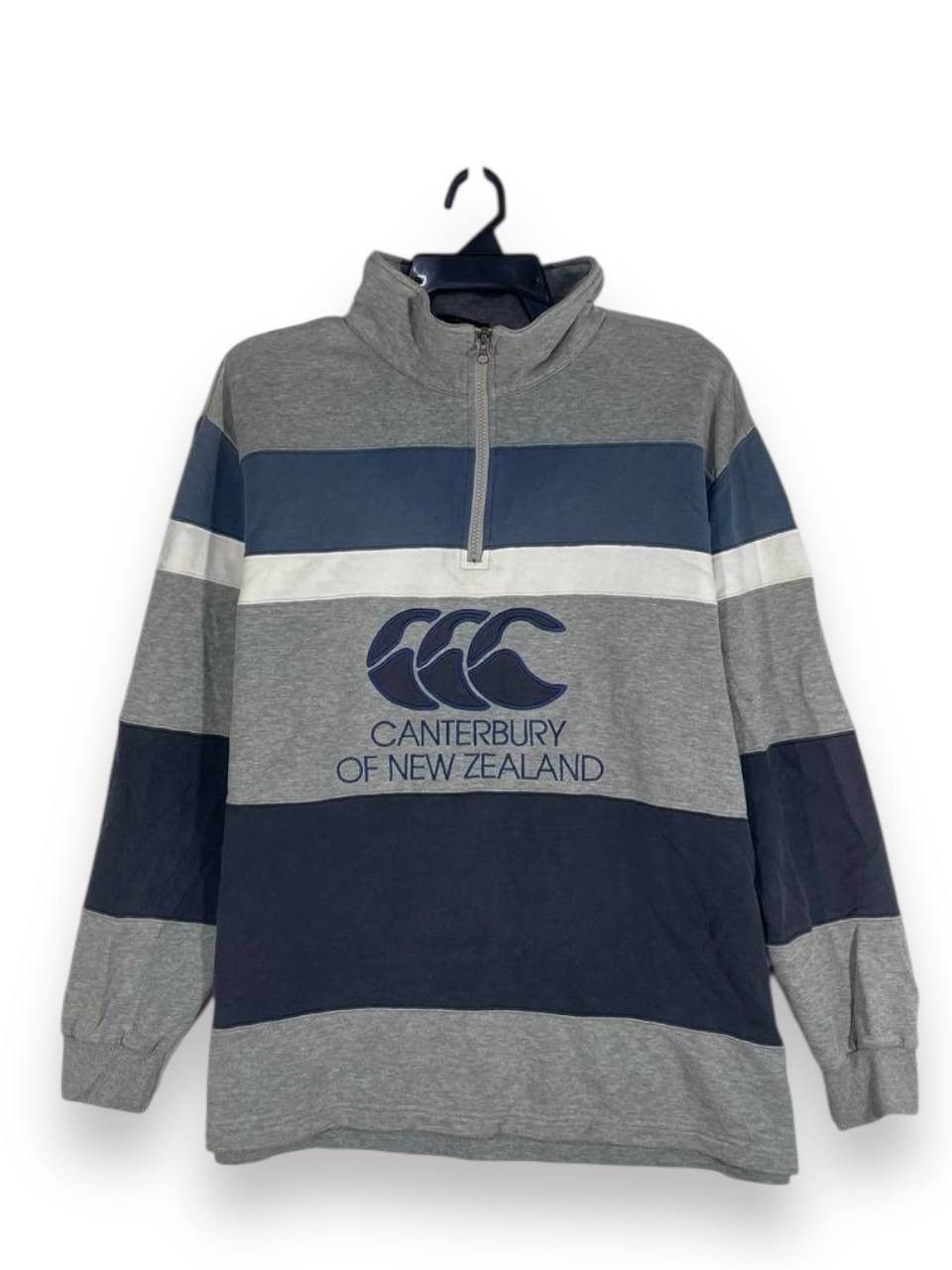 Canterbury of New Zealand Vintage canterbury rugby half zipper sweatshirt size L Size US L / EU 52-54 / 3 - 1 Thumbnail