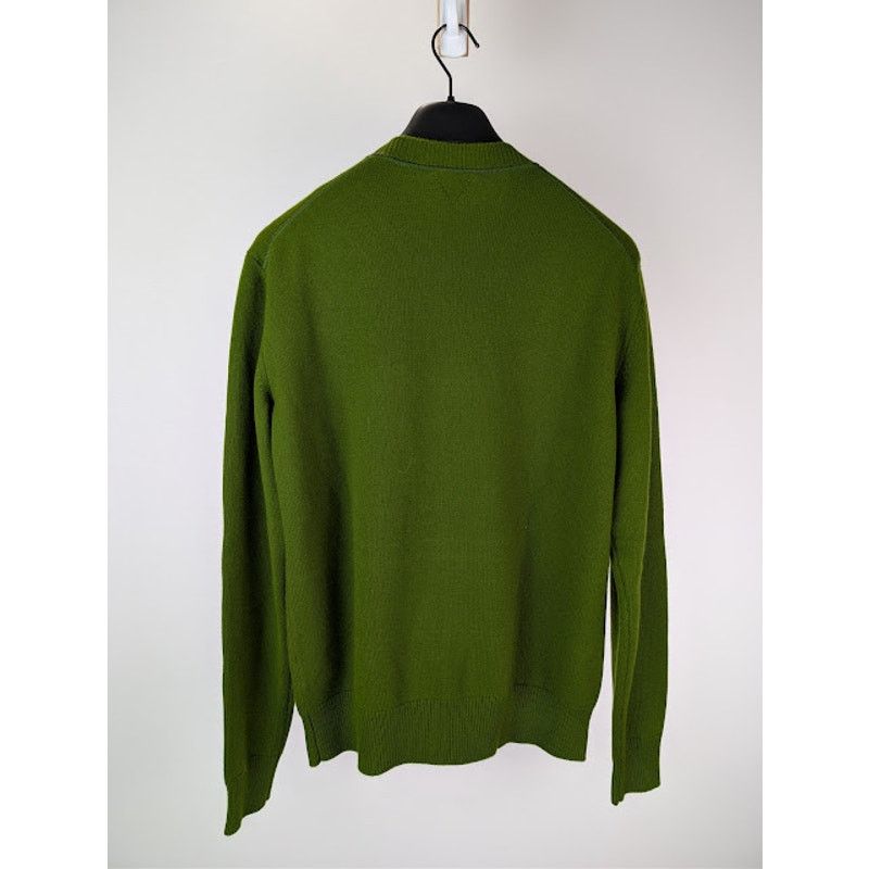 Bottega Veneta o1rshd1 Classic Cashmere Sweater in Olive Green Size US M / EU 48-50 / 2 - 11 Thumbnail