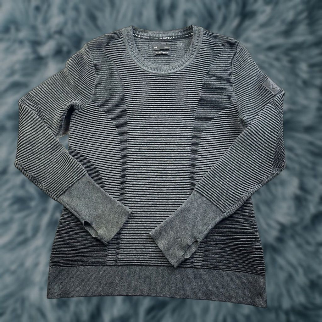 Under Armour Under Armour Sweatshirt Ladies L Gray Pullover Intelliknit Activewear Crew Size L / US 10 / IT 46 - 1 Thumbnail