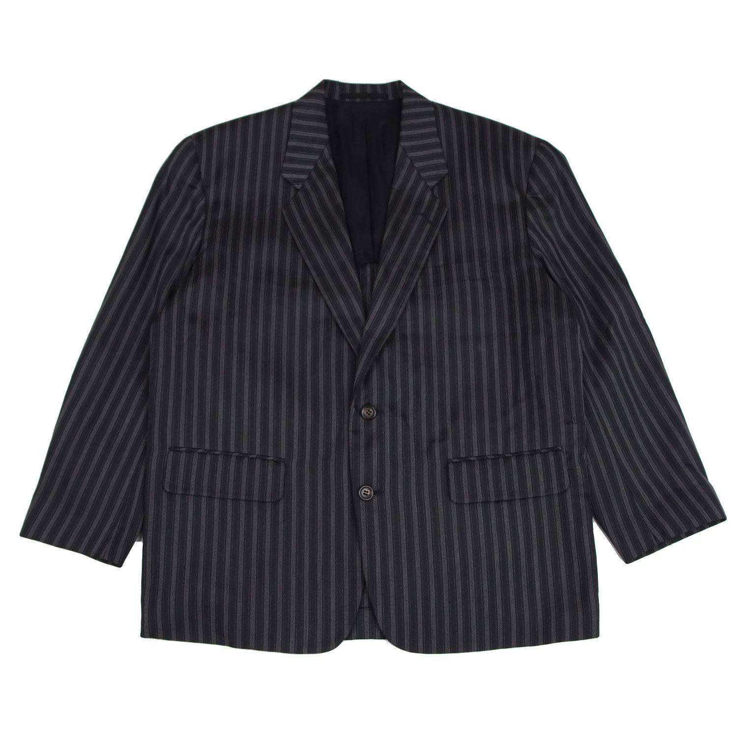 Comme des Garcons Homme Plus Polyester Stitch Stripe Jacket in Navy, Size M Size US M / EU 48-50 / 2 - 1 Thumbnail