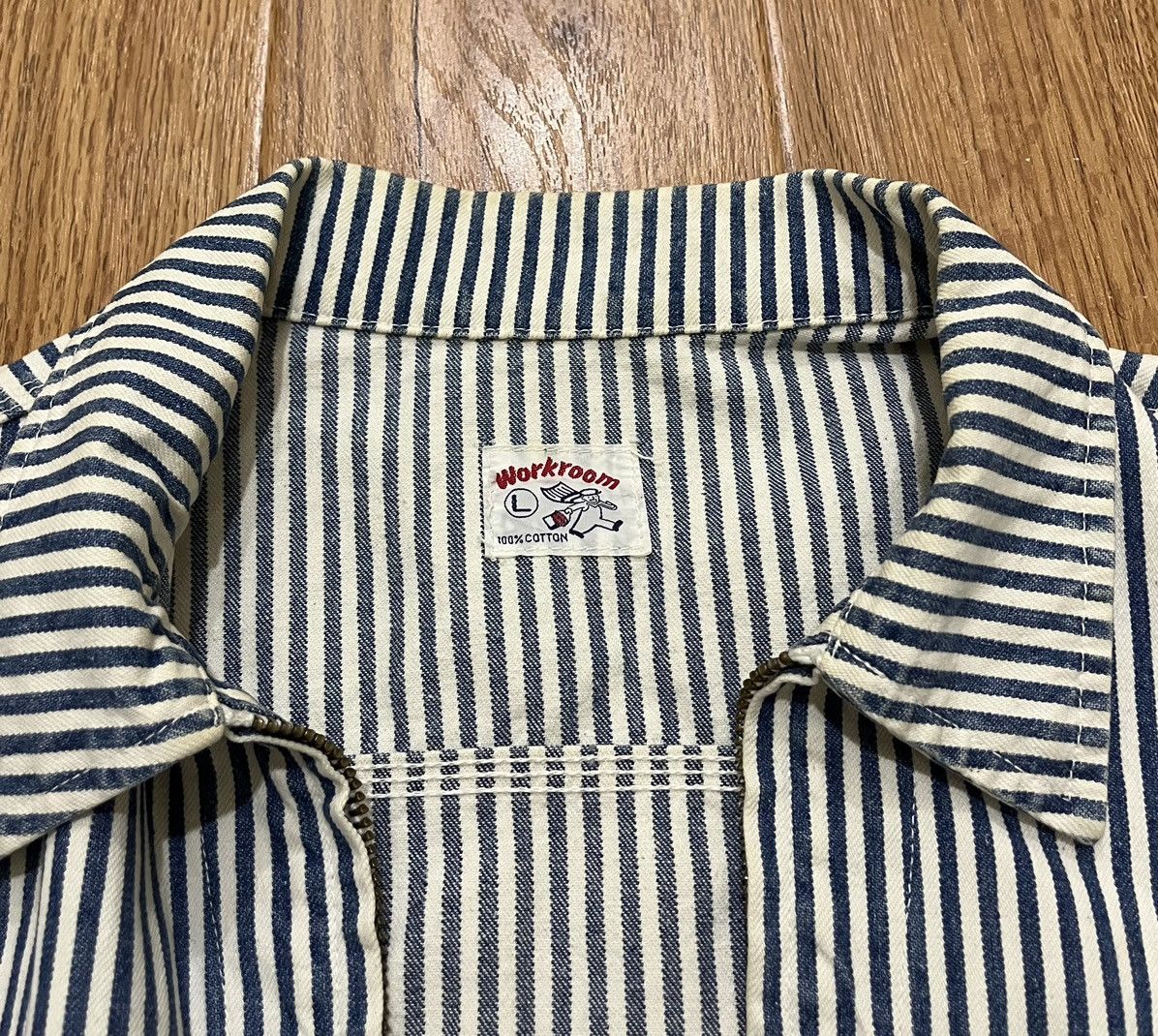 Vintage True Vintage 60s Workroom Hickory Stripe Work Jacket Size US L / EU 52-54 / 3 - 2 Thumbnail