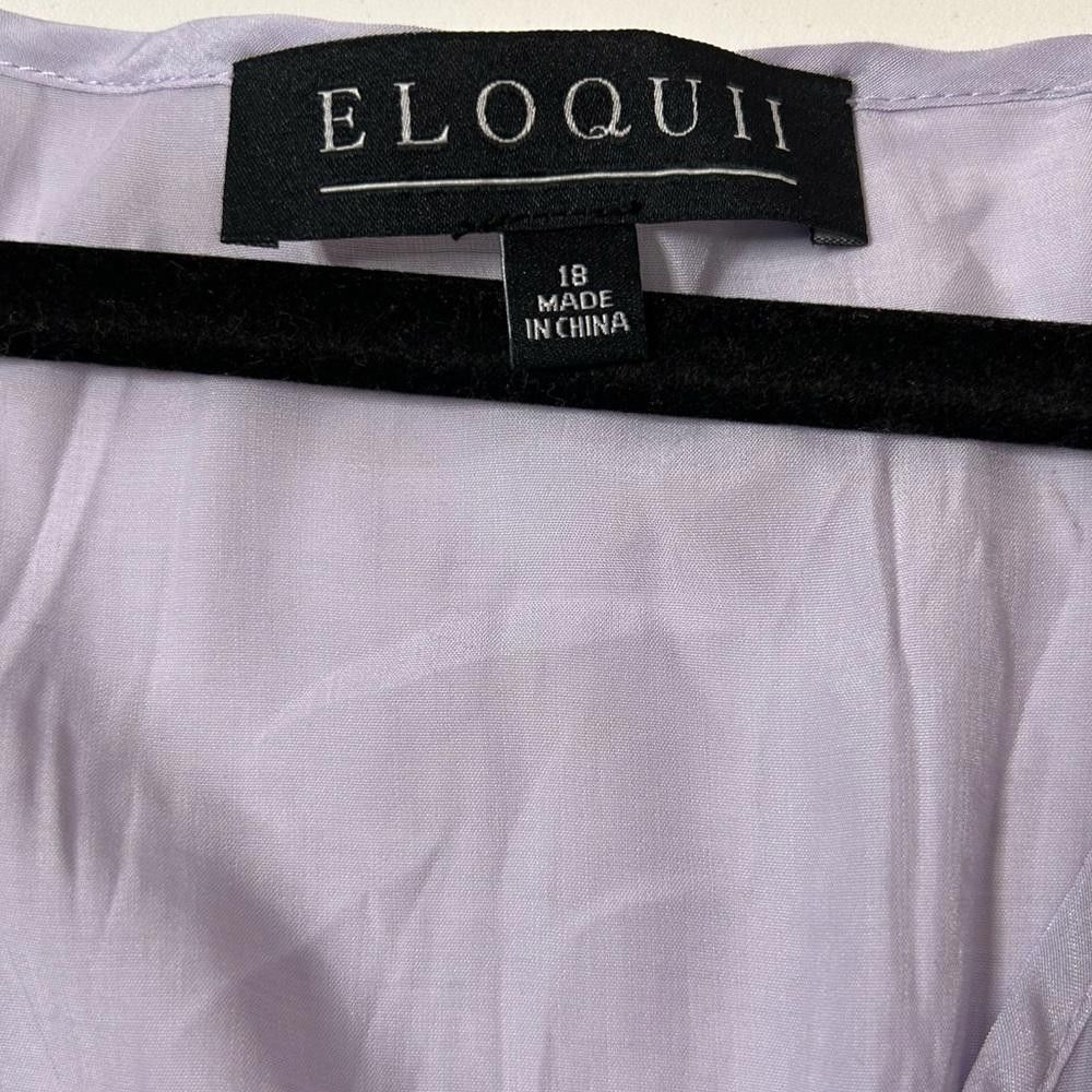 Designer ELOQUII l NWT Lavender Midi Dress 18 Size XXL / US 16-18 / IT 52-54 - 6 Thumbnail