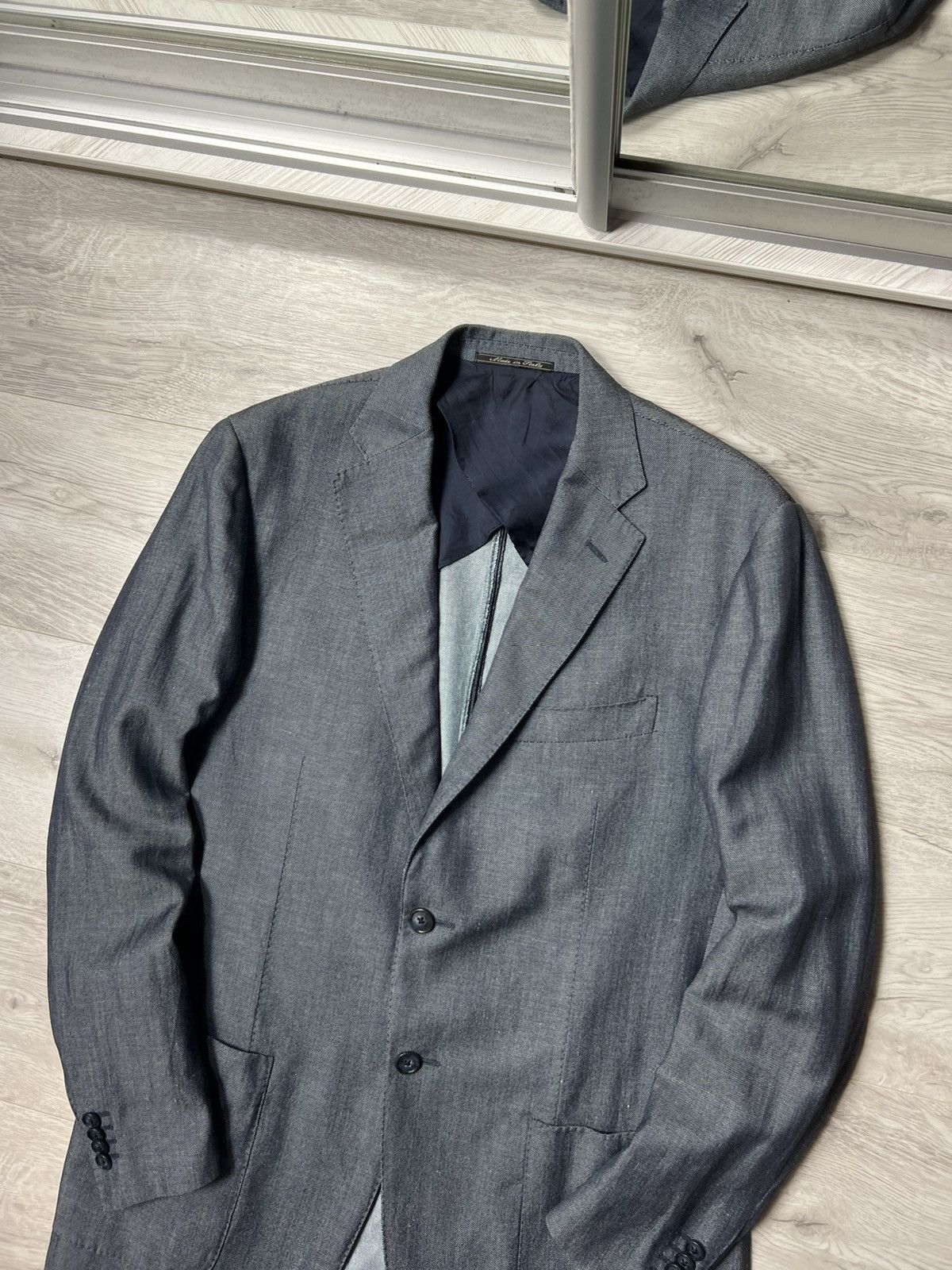 Corneliani Corneliani Mantua Cupro 100 Blazer Jacket 2 Button Size 50R Size 40R - 2 Thumbnail