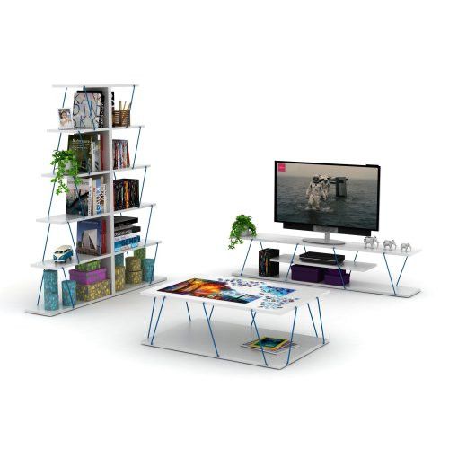 Designer × Homemade FurnisHome Store Tars Mid Century Modern Tv Stand 4 Shelves Size US L / EU 52-54 / 3 - 4 Thumbnail