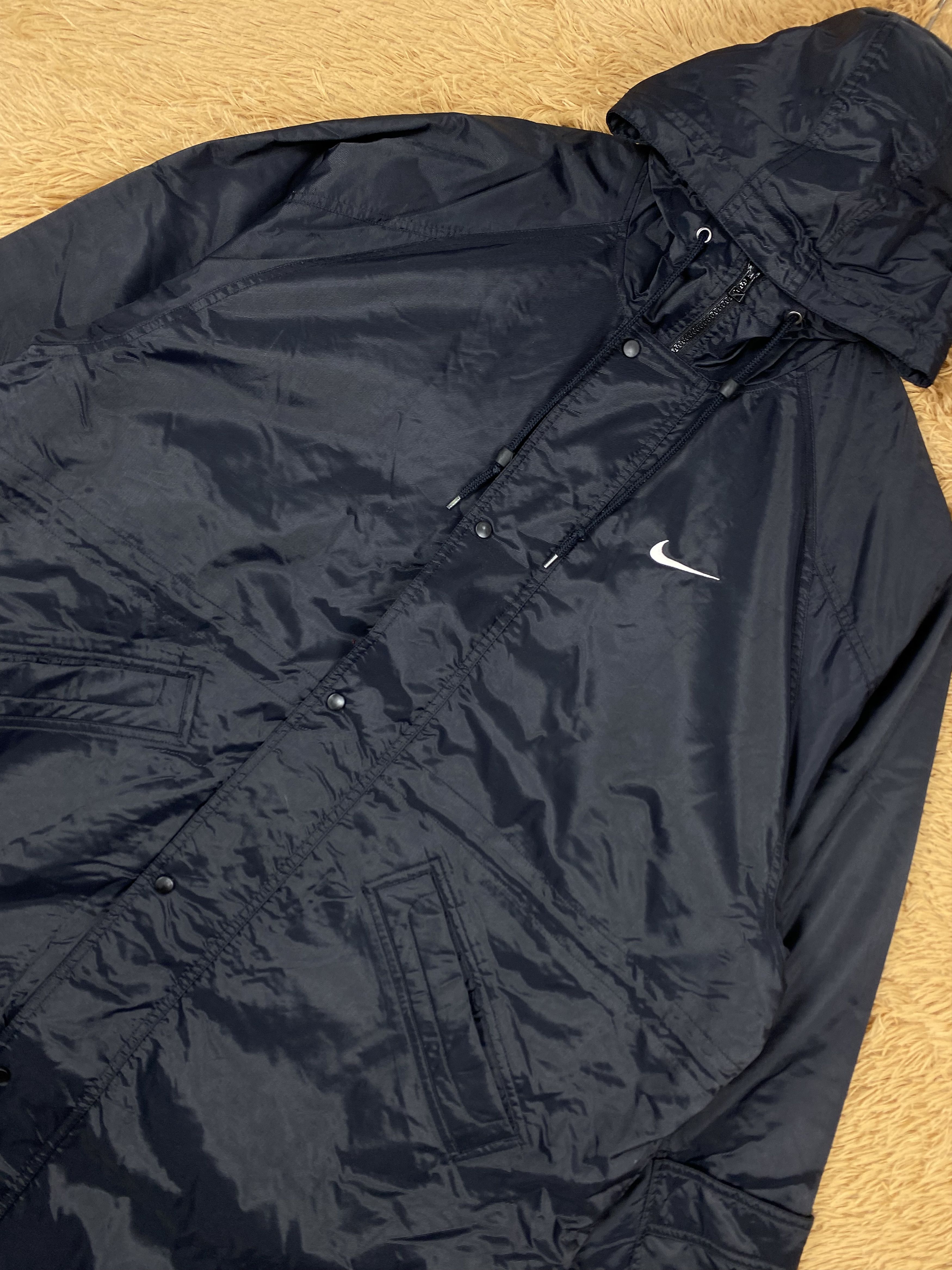 Nike Vintage Nike Fleece Lining Long Jacket DJ0974 Size US L / EU 52-54 / 3 - 2 Thumbnail
