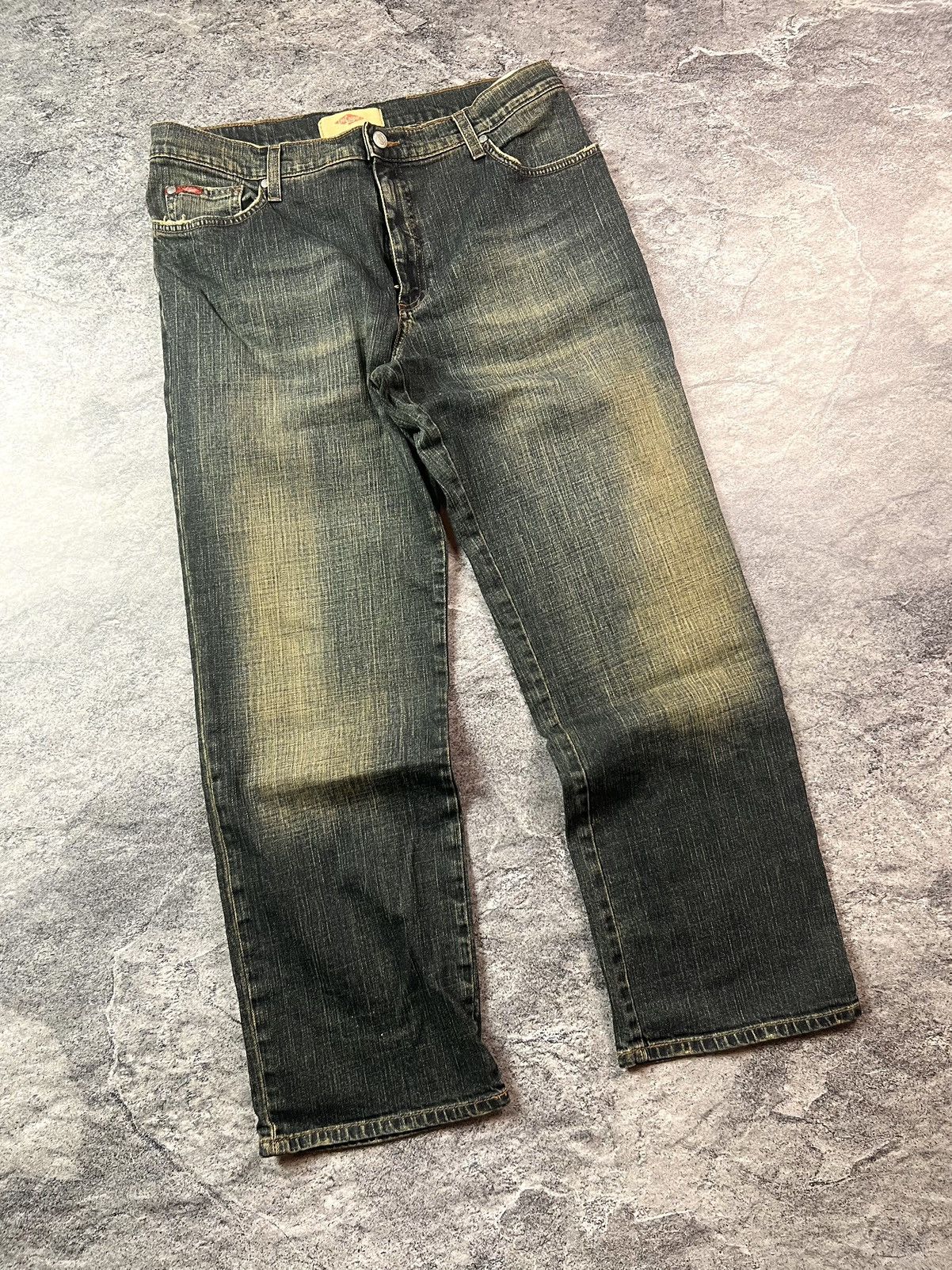 Lee × Vintage Y2K Lee dirty washed japan archival Avant Garde style pants Size US 30 / EU 46 - 1 Thumbnail
