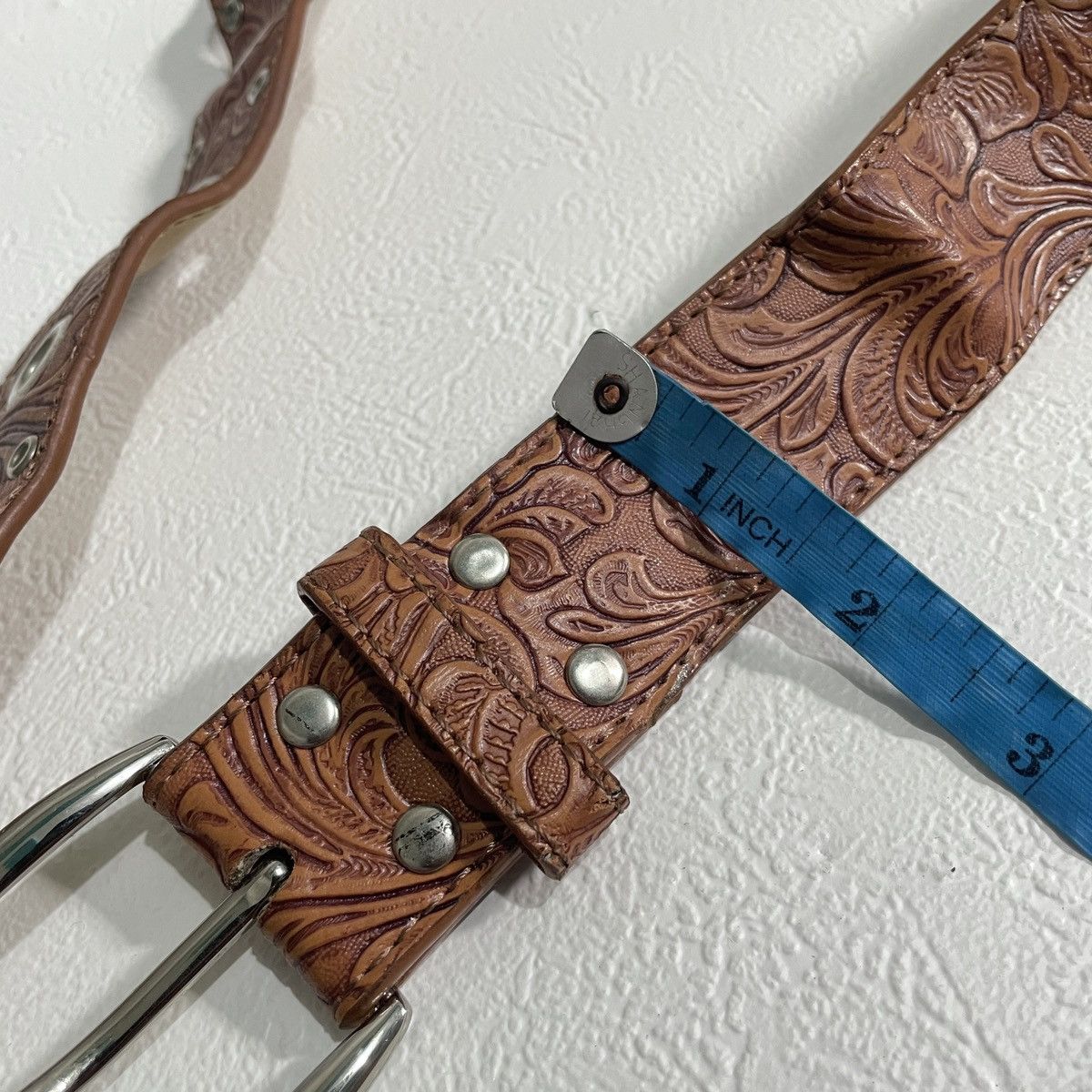 Tornado Mart Vintage western y2k leather belt Size ONE SIZE - 5 Thumbnail