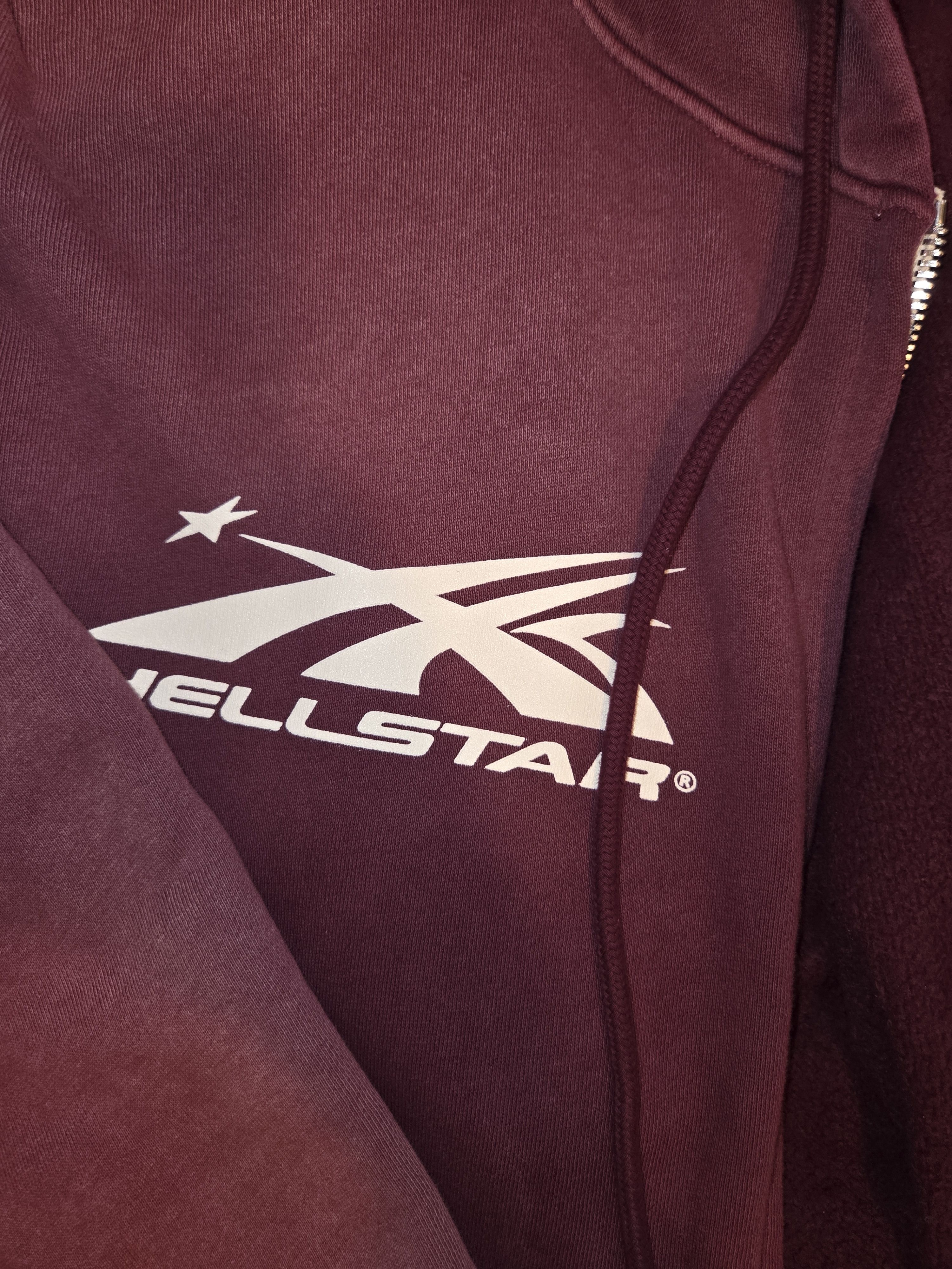 HELLSTAR Hellstar Burgundy zip up hoodie Size US L / EU 52-54 / 3 - 1 Thumbnail