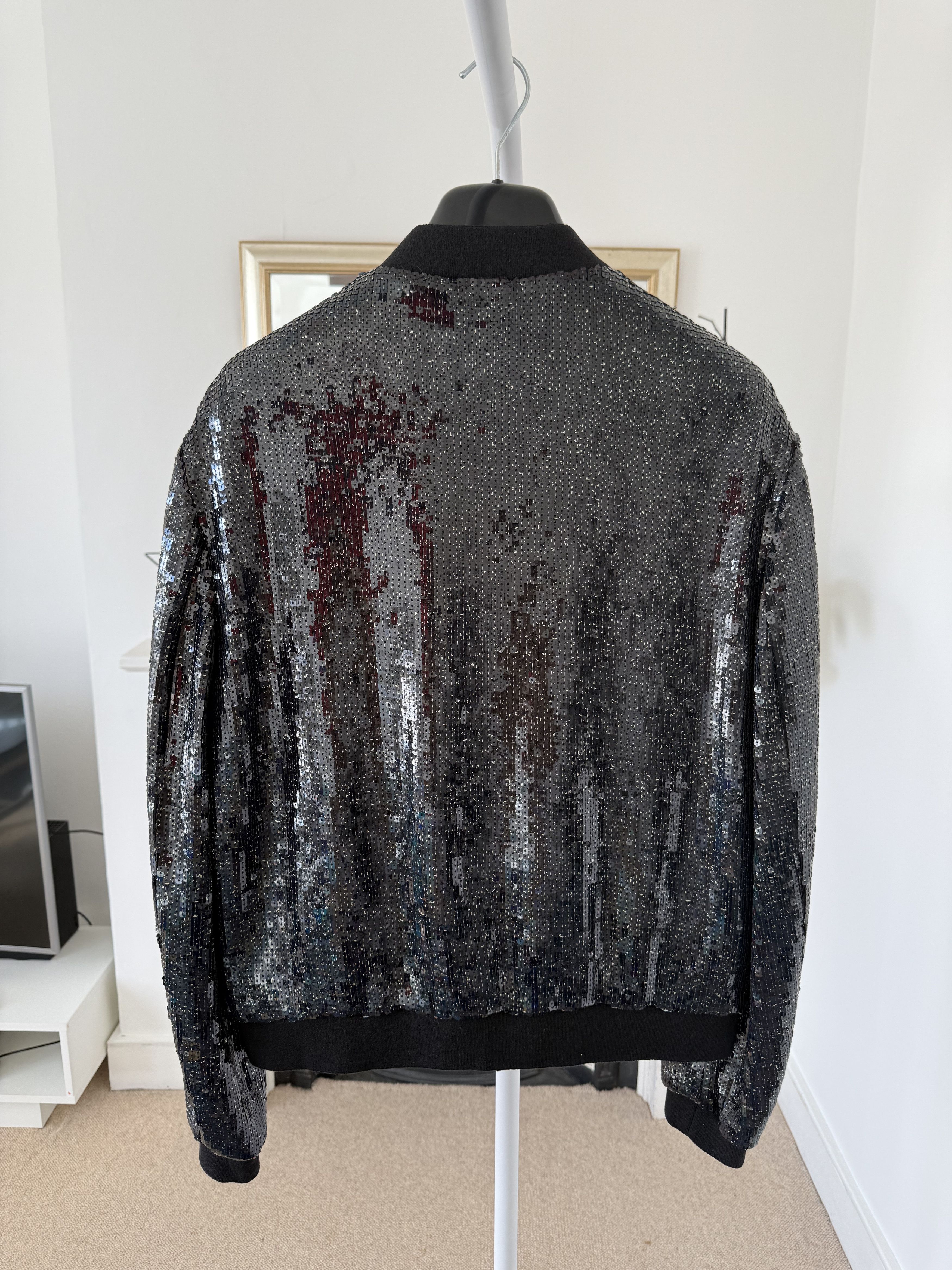 Saint Laurent Paris Saint Laurent Sequin Teddy Bomber Jacket Size US L / EU 52-54 / 3 - 8 Thumbnail