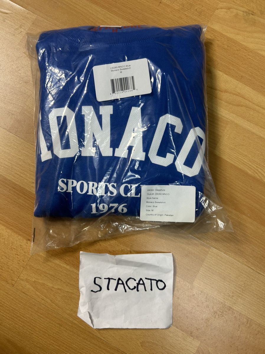 Other × Vintage Departure Monaco Crewneck Blue Medium Size US M / EU 48-50 / 2 - 2 Thumbnail