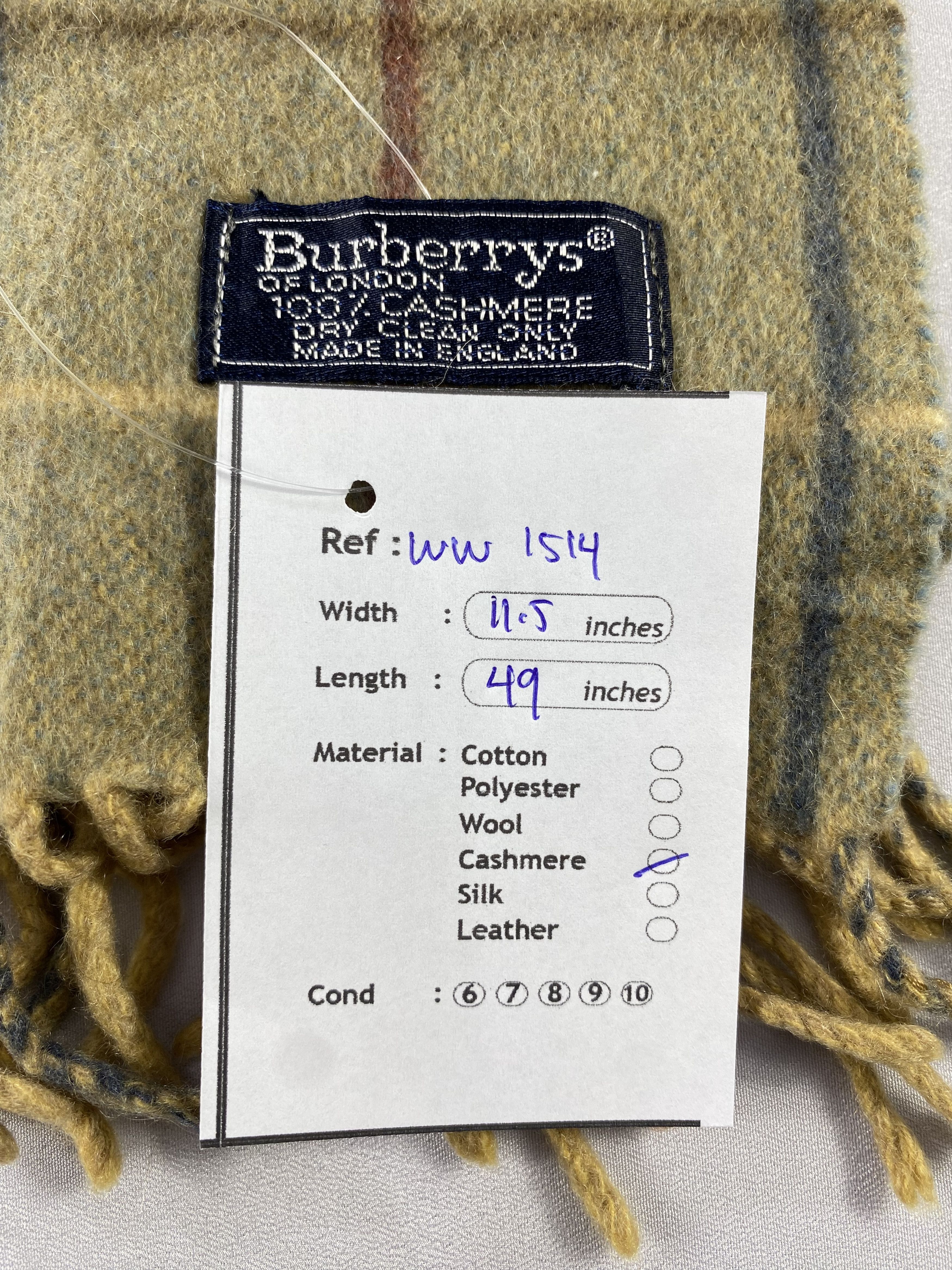 Burberry × Vintage Burberry Scarf / Muffler / Neckwear - WW1514 Size ONE SIZE - 5 Thumbnail