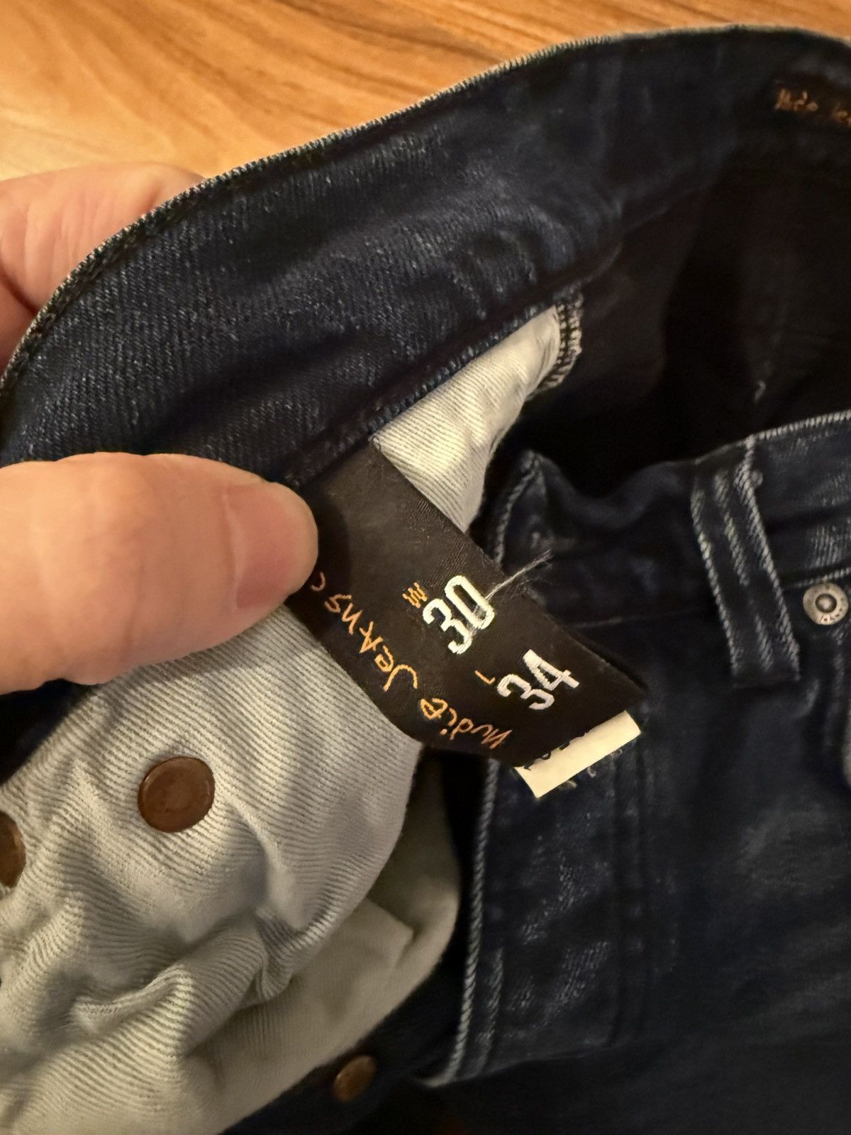Nudie Jeans Nudie jeans dark wash 30x29 like new Size US 29 - 3 Thumbnail