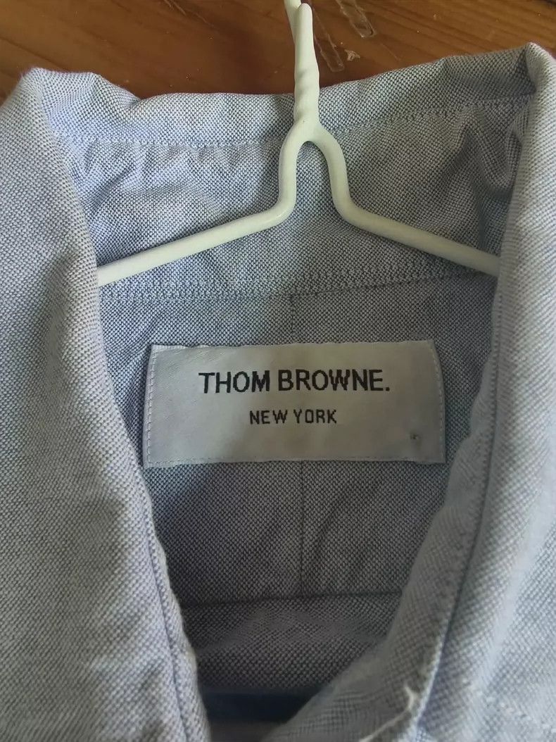 Thom Browne Thom Browne Blue front-closure shirt Size US XS / EU 42 / 0 - 4 Thumbnail