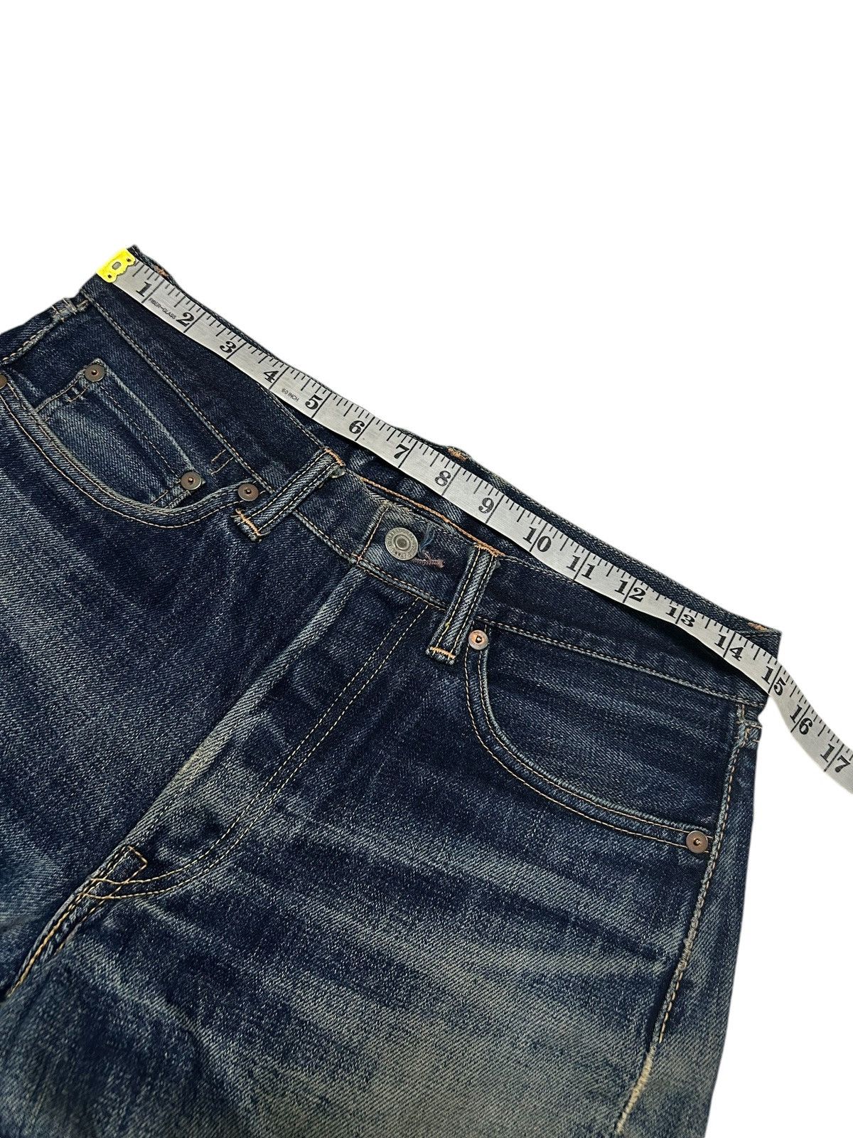 Japanese Brand × Kapital × Vintage Vtg JapaneseBrand Hooper jeans Distreessed Selvedge Denim 🎌☠️ Size US 30 / EU 46 - 16 Thumbnail