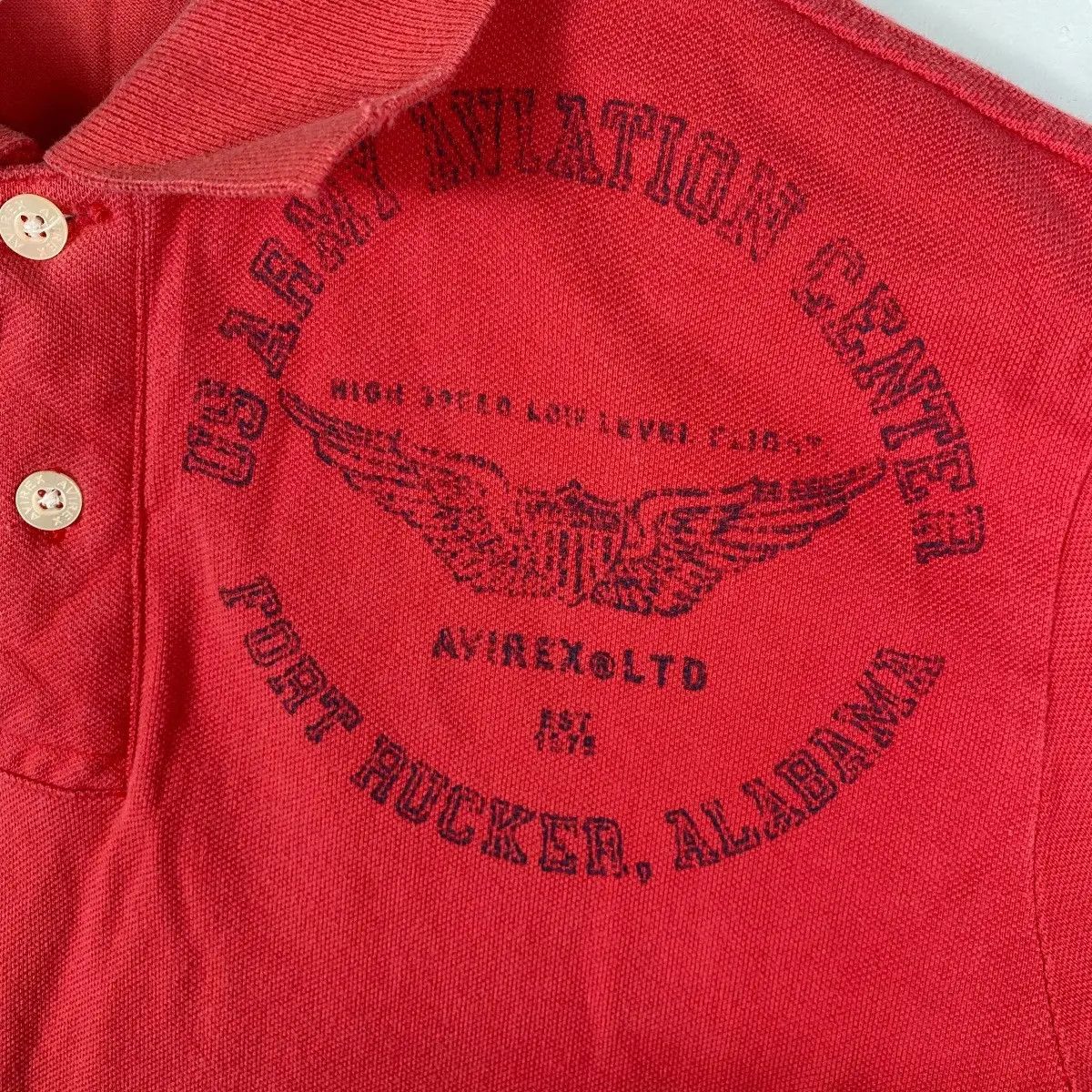 Avirex Vintage AVIREX USA Us Army Aviation Center Polo Shirt Size US M / EU 48-50 / 2 - 4 Thumbnail