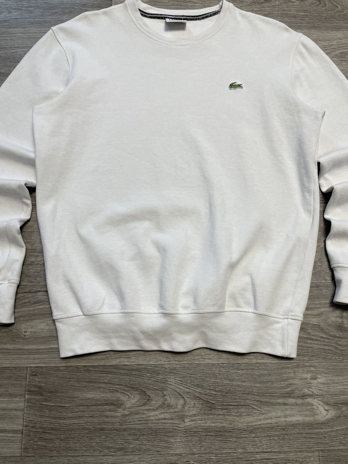 Lacoste Vintage Lacoste White Sweatshirt Crewneck Size US M / EU 48-50 / 2 - 3 Thumbnail