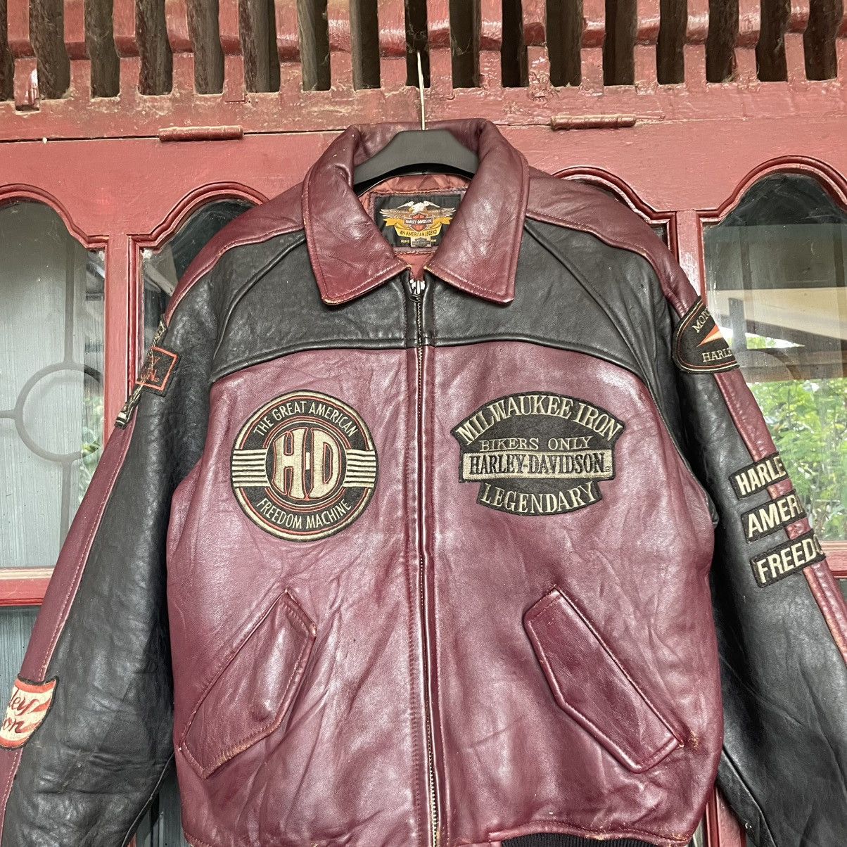 Harley Davidson Harley Davidson 90s - Vintage Leather Racing Jacket Size US M / EU 48-50 / 2 - 3 Thumbnail