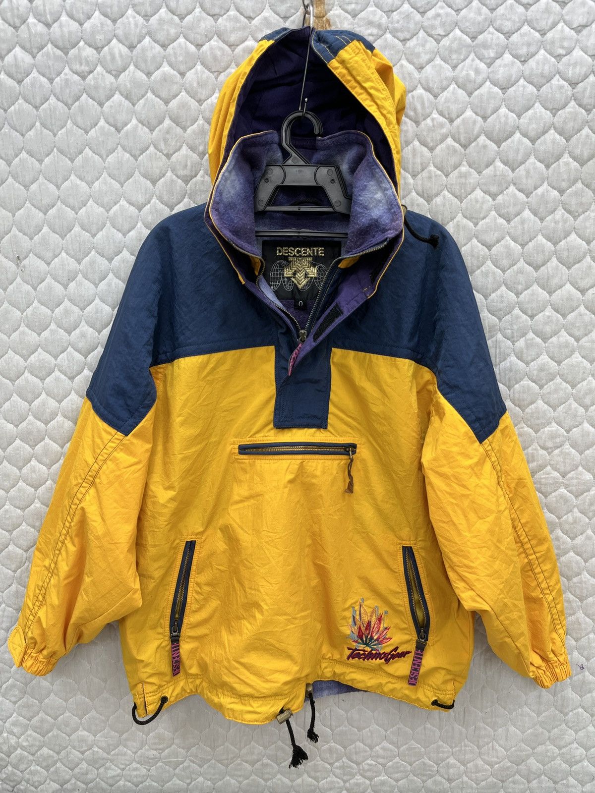 Vintage 🔥🔥🔥STEALS VTG DESCENTE TECHNOGEAR HOODIE PULLOVER Size US L / EU 52-54 / 3 - 2 Thumbnail