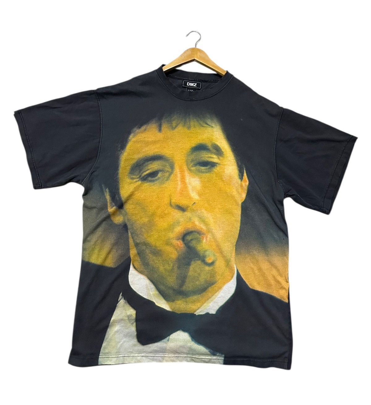 Vintage Vintage Al pacino Scarface overprinted tee Size US XXL / EU 58 / 5 - 5 Thumbnail