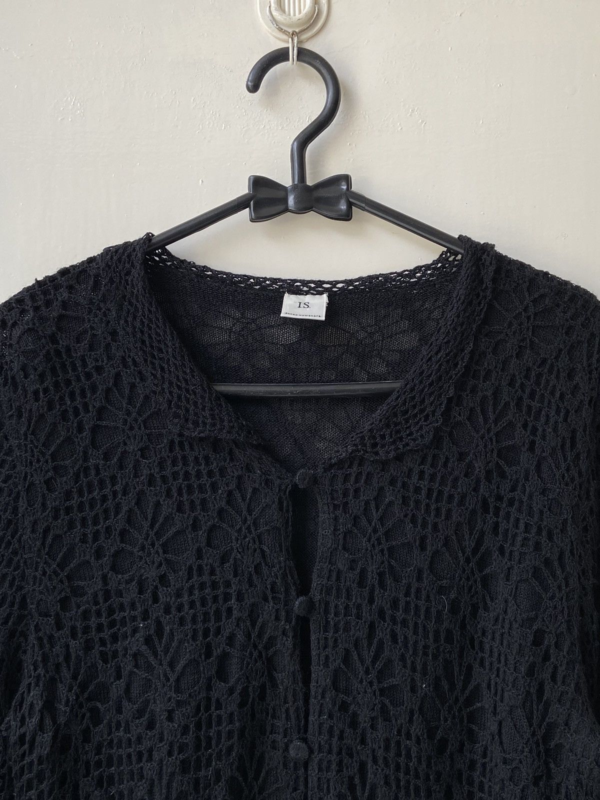 Issey Miyake IS SUNAO KUWAHARA Iseey Miyake Black Cardigan Size US XS / EU 42 / 0 - 10 Thumbnail
