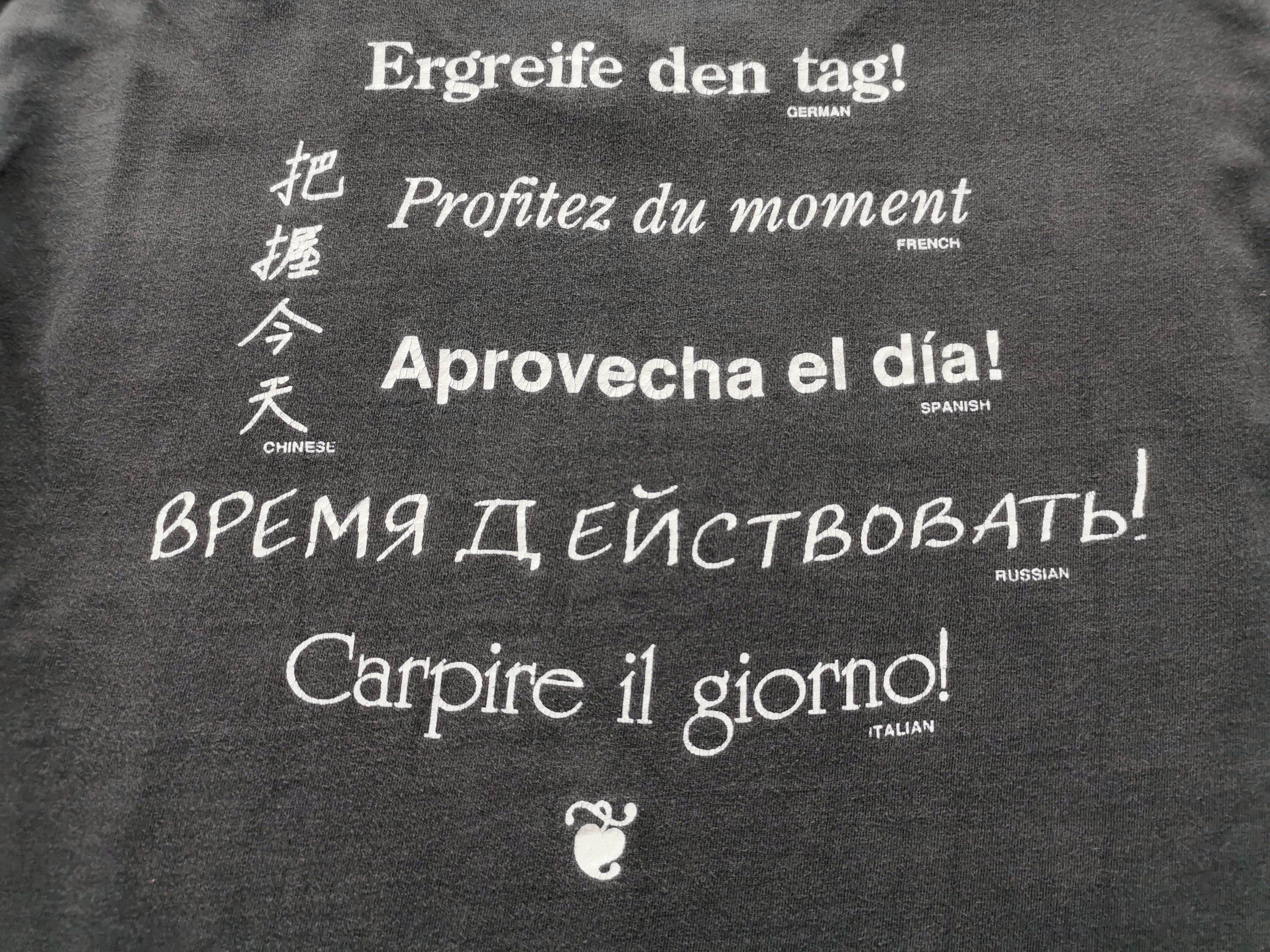 Band Tees Distressed Vtg Saxon Carpe Diem "Seize The Day" Band Tee Size US M / EU 48-50 / 2 - 5 Thumbnail
