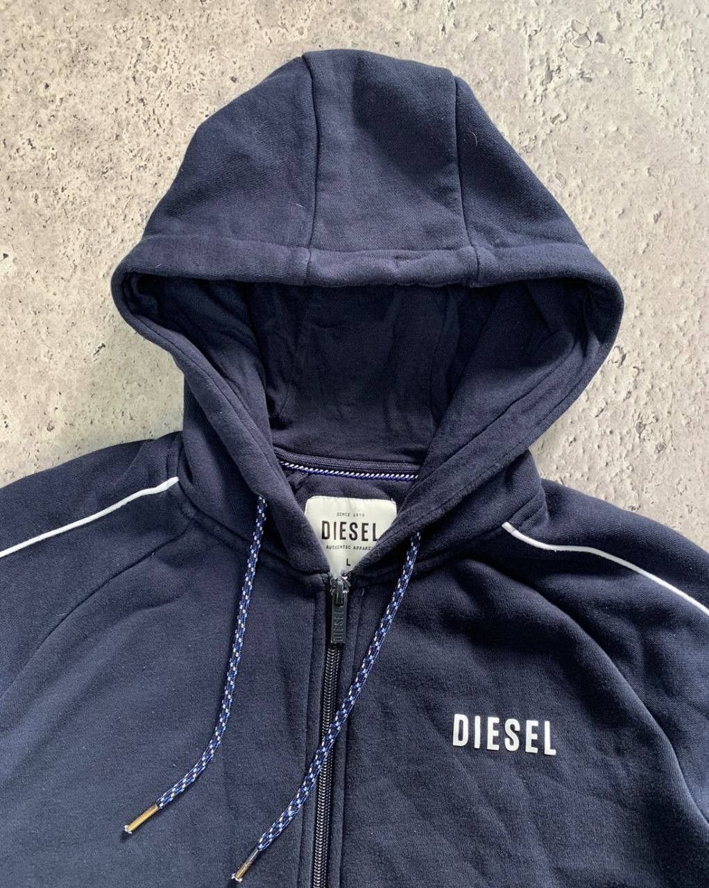 Diesel Diesel Zip Hoodie Vintage Streetwear Y2K Size US L / EU 52-54 / 3 - 5 Thumbnail