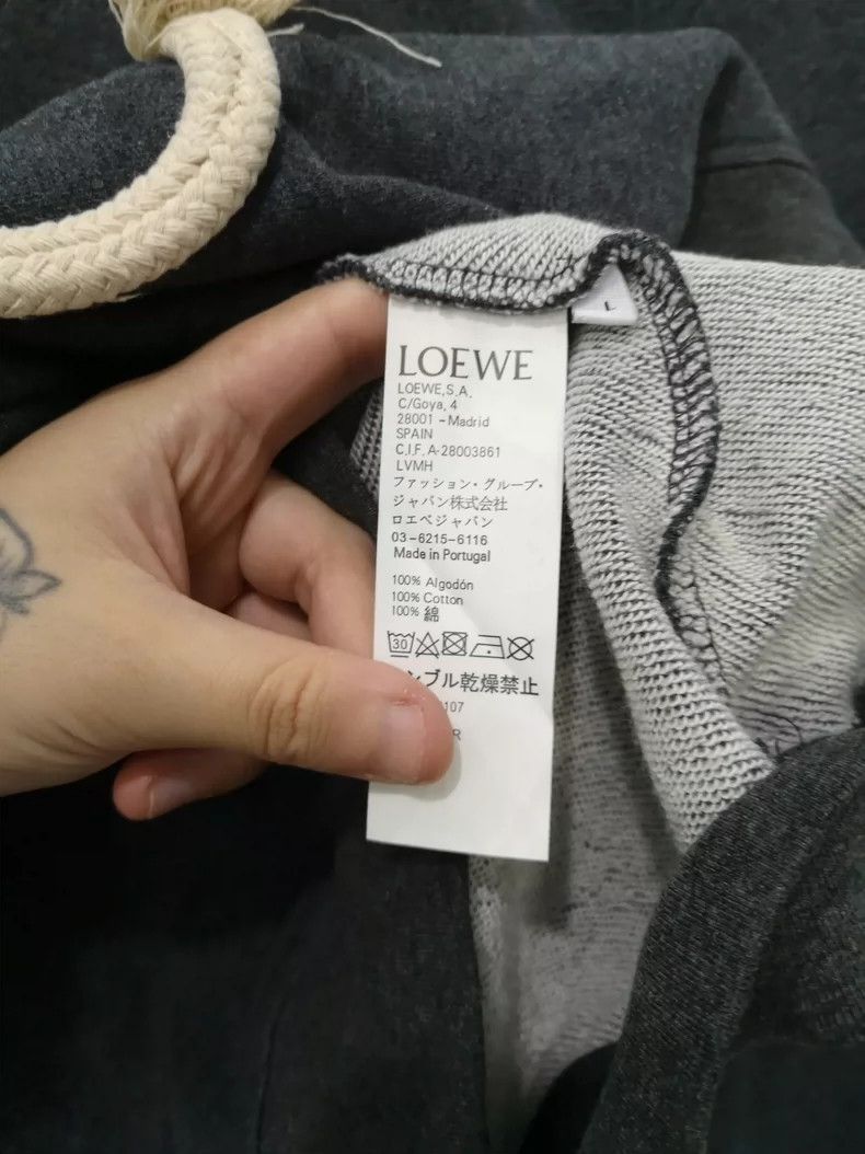 Loewe LOEWE Female grey long sleeve T-shirt hoodie Size L / US 10 / IT 46 - 5 Thumbnail