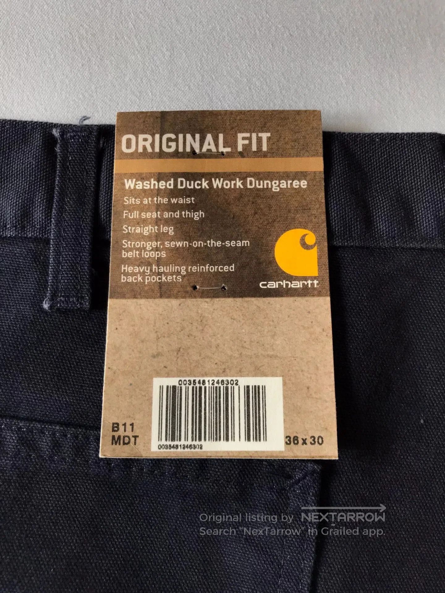 Carhartt Carhartt B11 MDT Midnight Blue Work Pants. Size US 36 / EU 52 - 8 Thumbnail