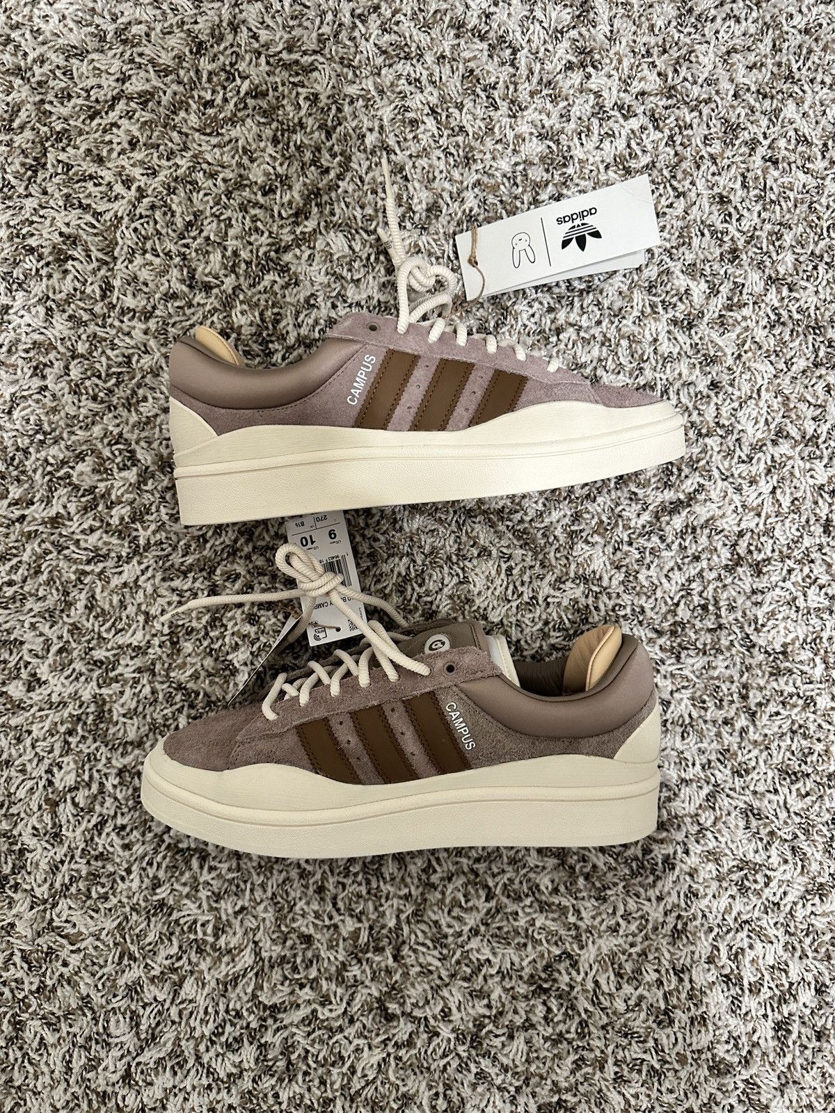 adidas gazelle silver green womens Adidas Bad Bunny Campus (ID2529) – STNDRD ATHLETIC CO main image 1