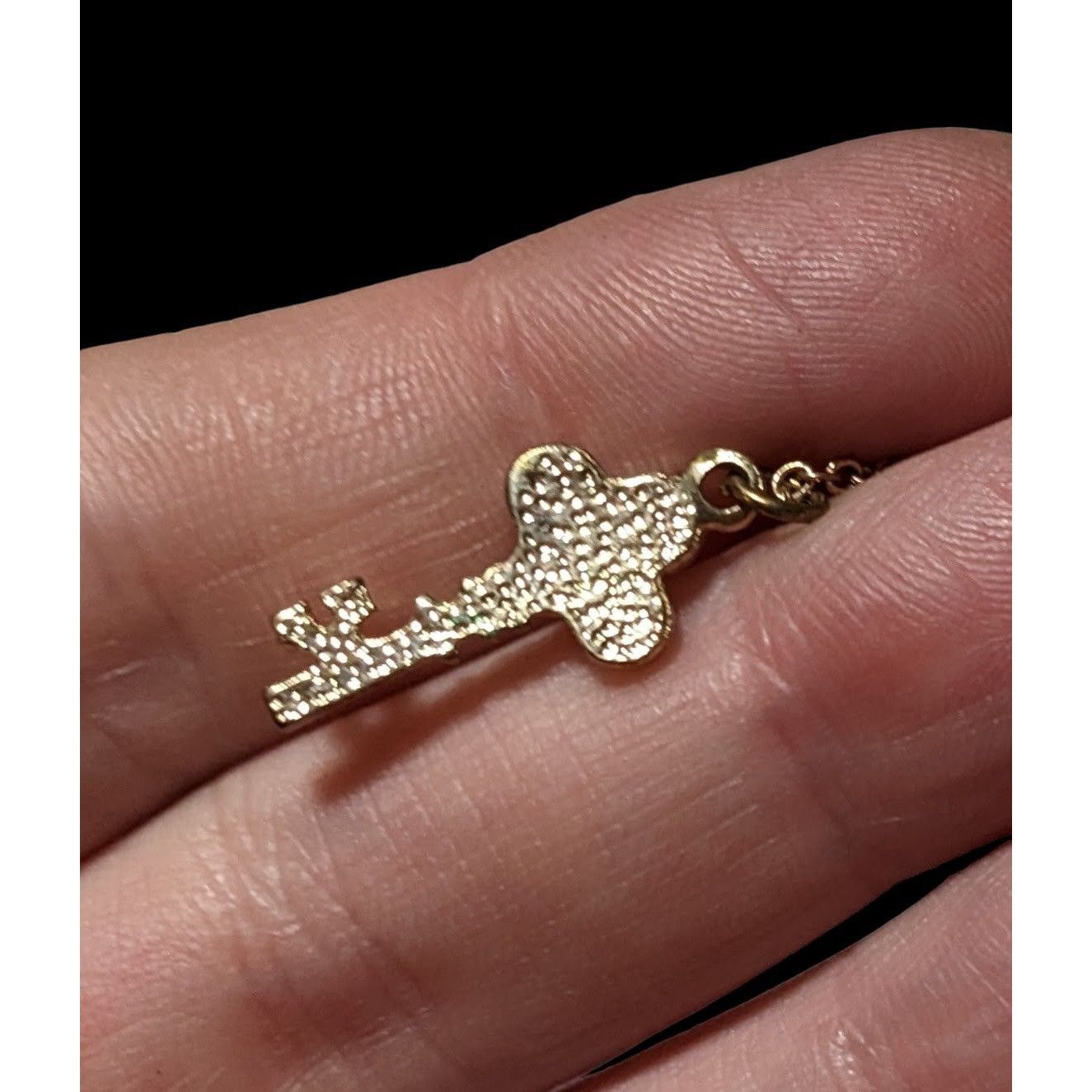 Other Minimalist Glam Gold Rhinestone Key Necklace Size ONE SIZE - 10 Thumbnail