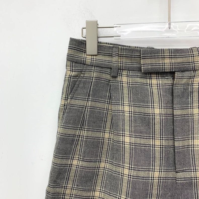 Gucci Gucci SizeS Color-blocked plaid logo jacquan lace linen cas Size US 29 - 3 Thumbnail