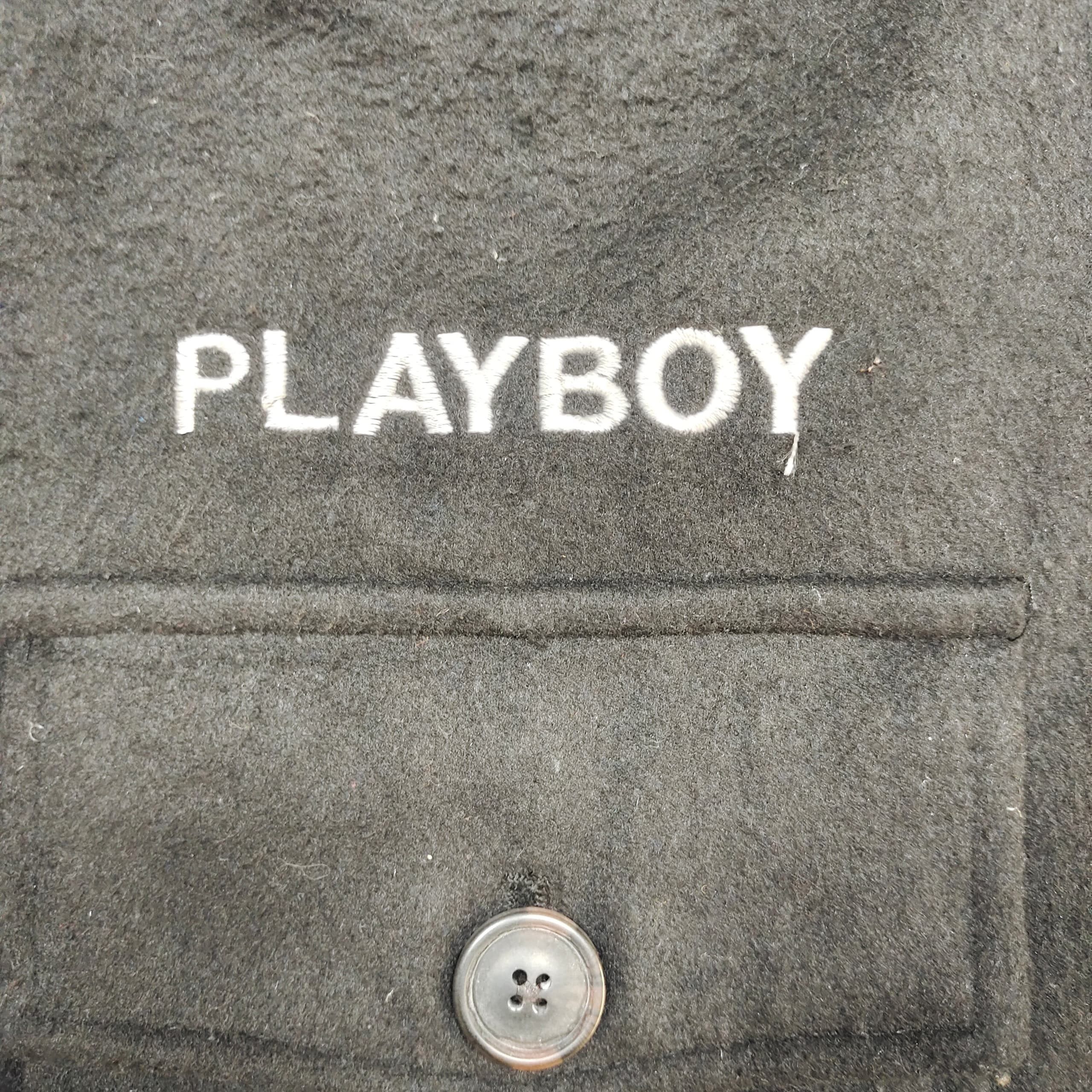 Playboy Playboy Bunny Vintage Black Wool Shacket Jacket (NWT) Size US M / EU 48-50 / 2 - 6 Thumbnail
