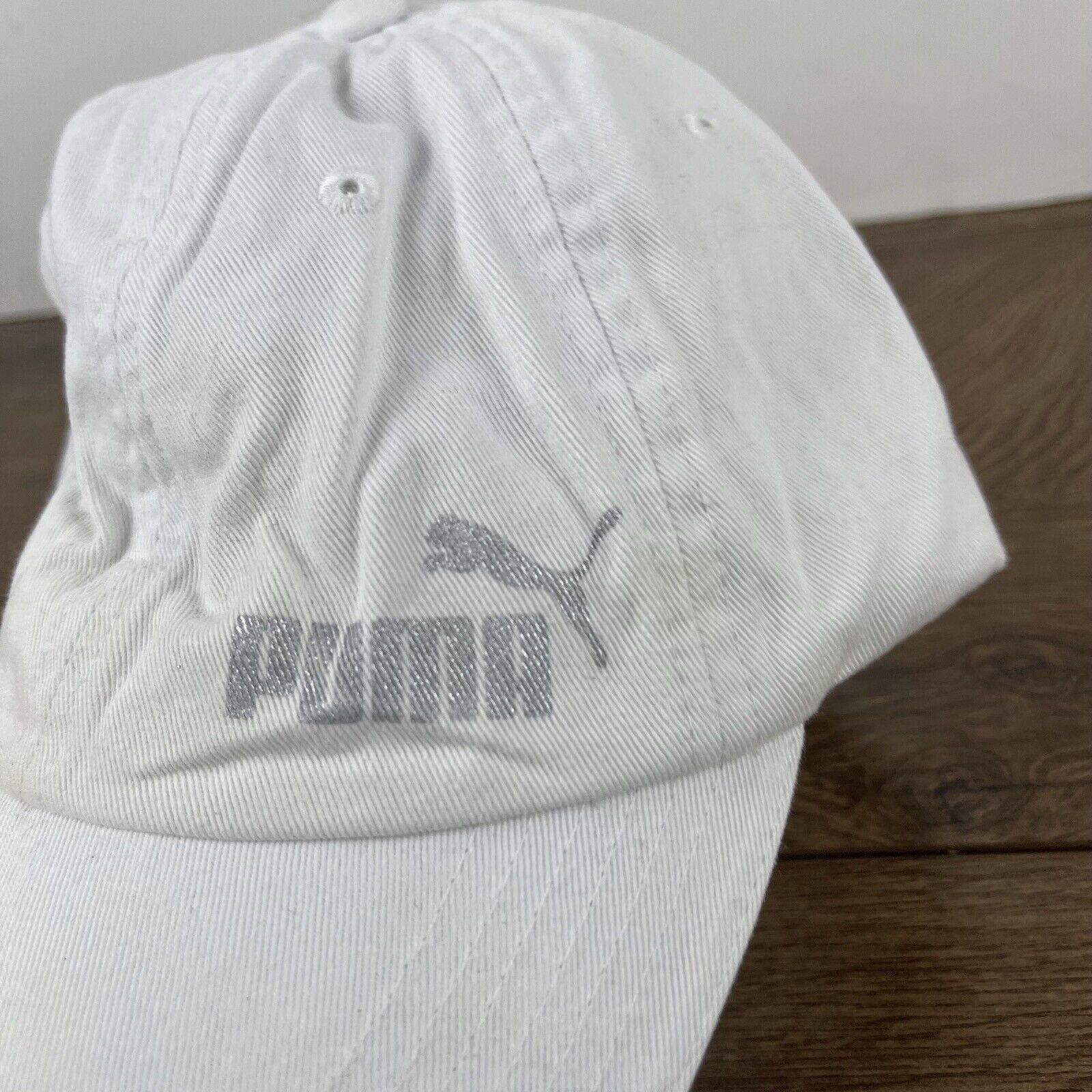 Puma PUMA Hat White Puma Athletic Hat White Hat Adjustable Adult Size ONE SIZE - 9 Thumbnail