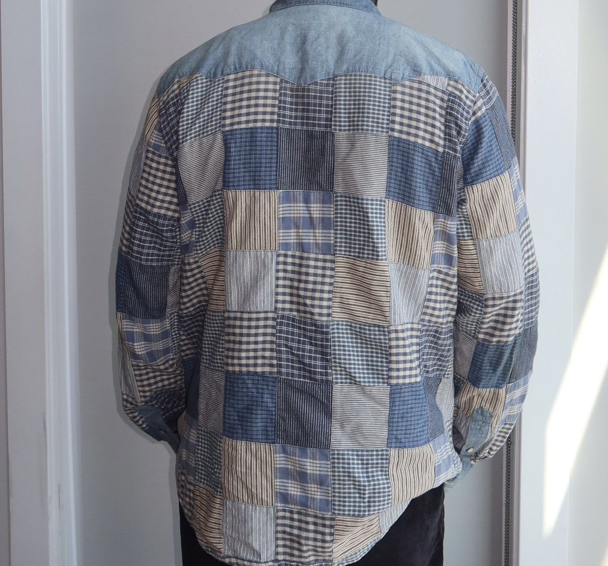 Denim & Supply Ralph Lauren Vintage Denim & Supply RL Patchwork Shirt button up Size US XL / EU 56 / 4 - 3 Thumbnail