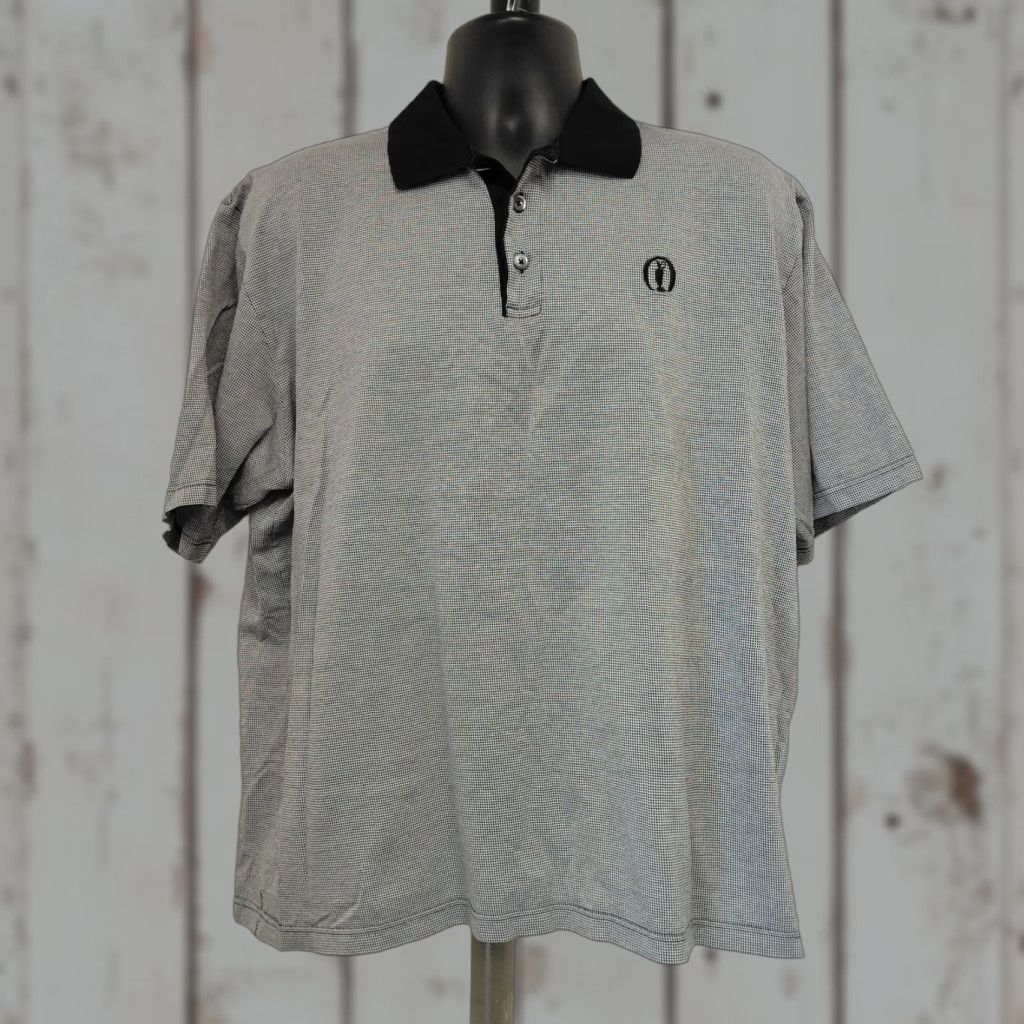 Vintage VINTAGE Marbas Polo Shirt Men’s XXL 50/60 Blue/White Houndstooth All Print Short Sleeve Size US XXL / EU 58 / 5 - 1 Thumbnail