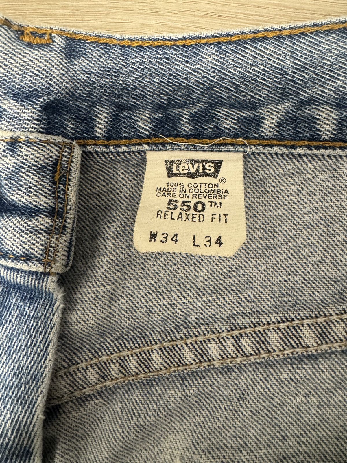 Levi's Vintage Clothing Levis Vintage 550 Denim 34x34 Size US 34 / EU 50 - 4 Thumbnail